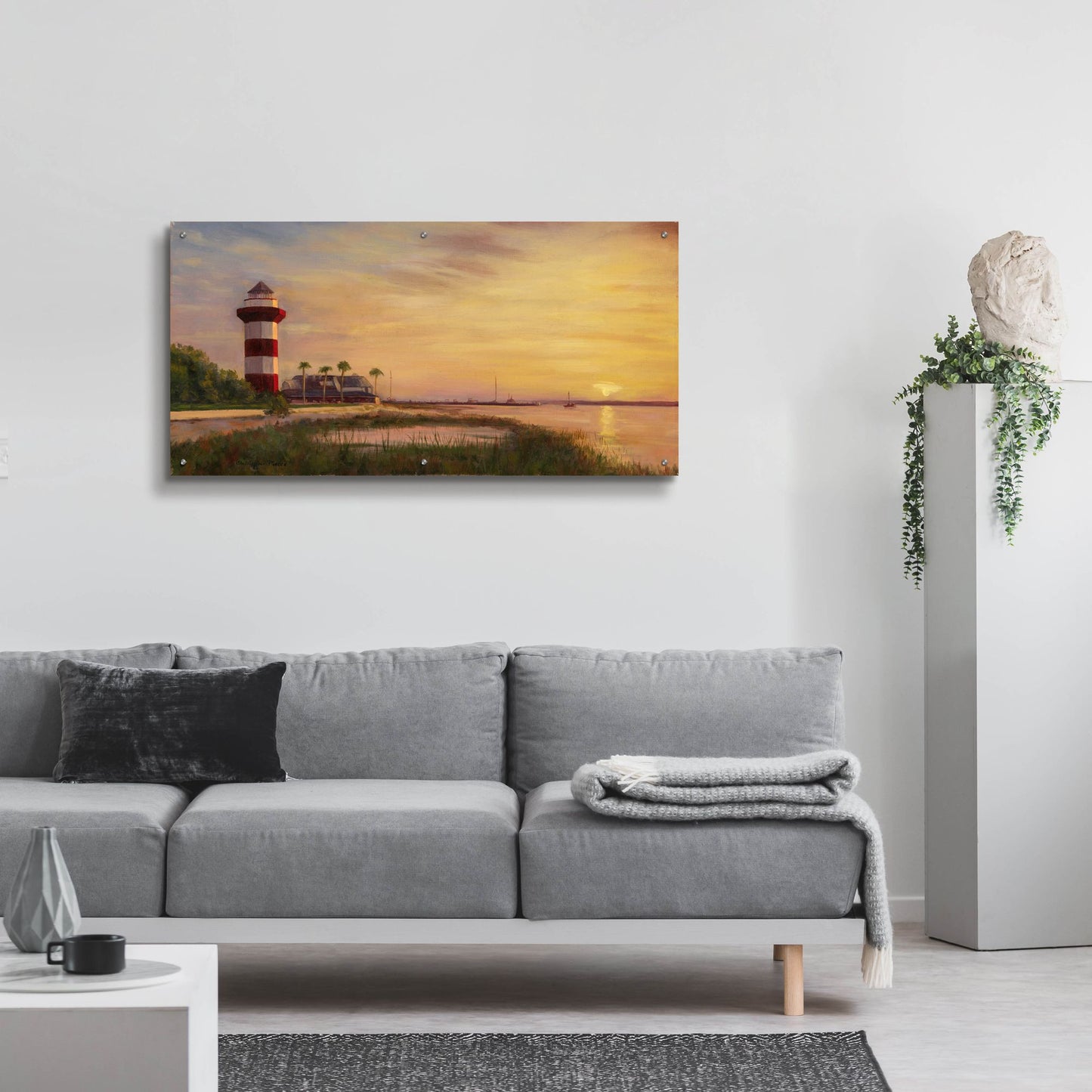 Epic Art 'Hilton Head Sunrise' by Christopher Pierce, Acrylic Glass Wall Art,48x24