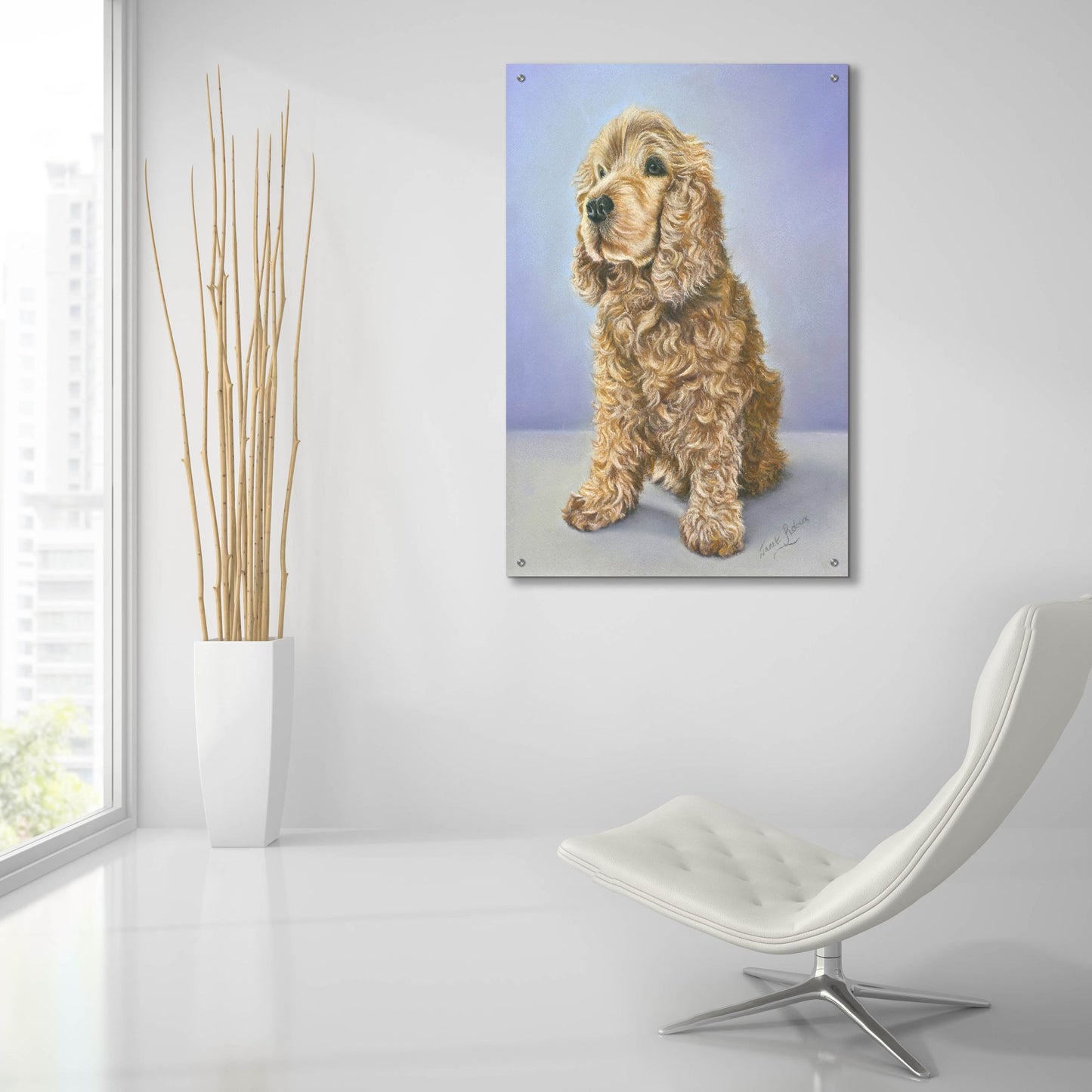 Epic Art 'Tessa' by Janet Pidoux, Acrylic Glass Wall Art,24x36