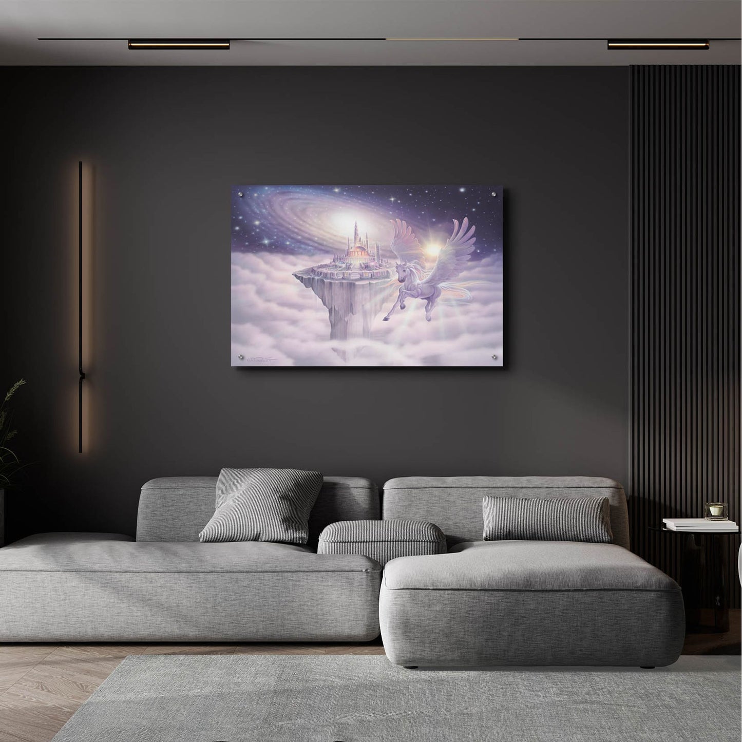 Epic Art 'Castle In The Sky' by Kirk Reinert, Acrylic Glass Wall Art,36x24