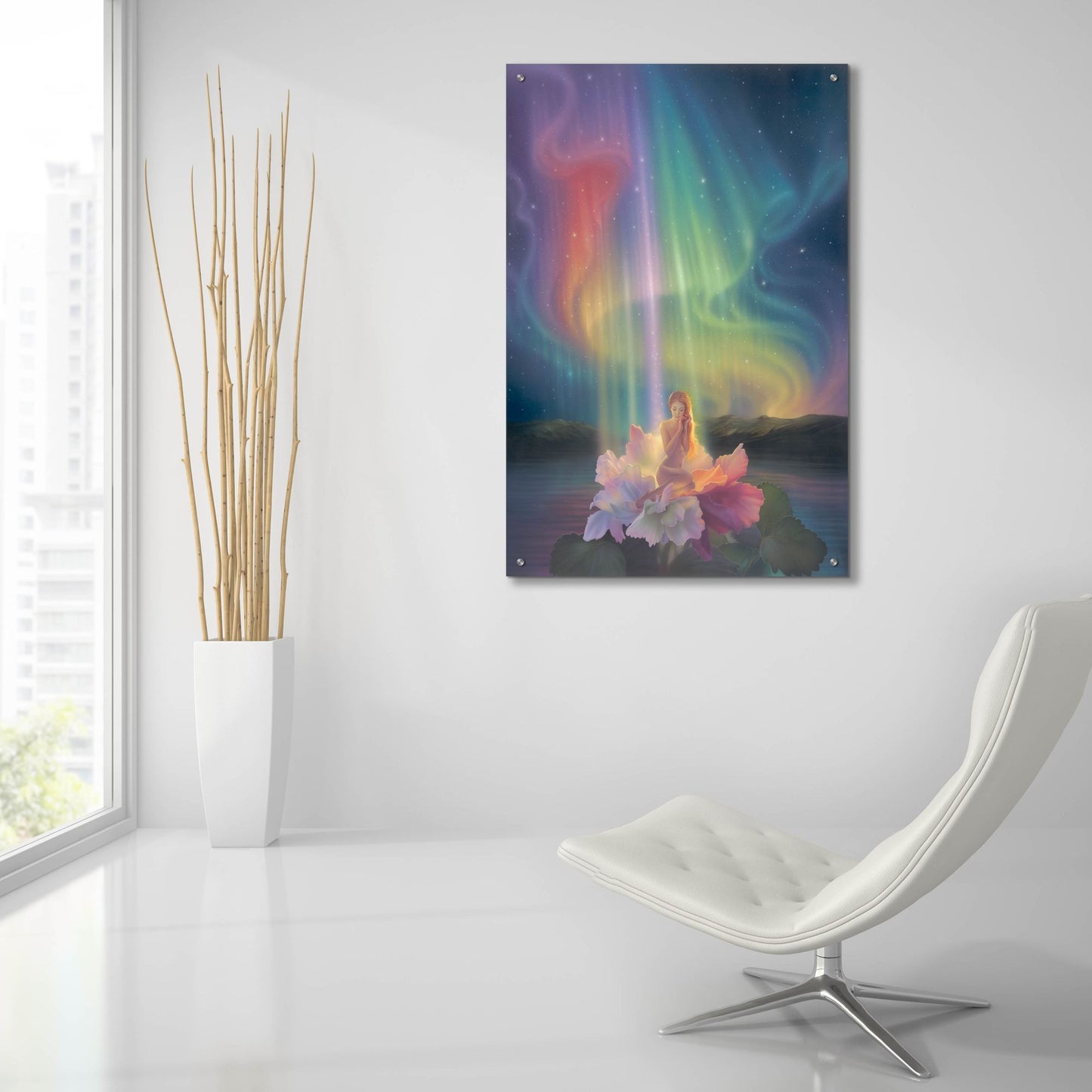 Epic Art 'Child Of Light L' by Kirk Reinert, Acrylic Glass Wall Art,24x36