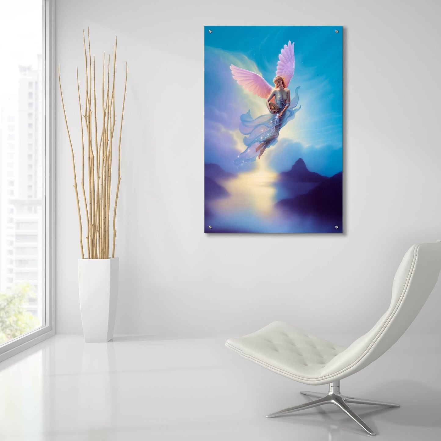 Epic Art 'Aquarius' by Kirk Reinert, Acrylic Glass Wall Art,24x36
