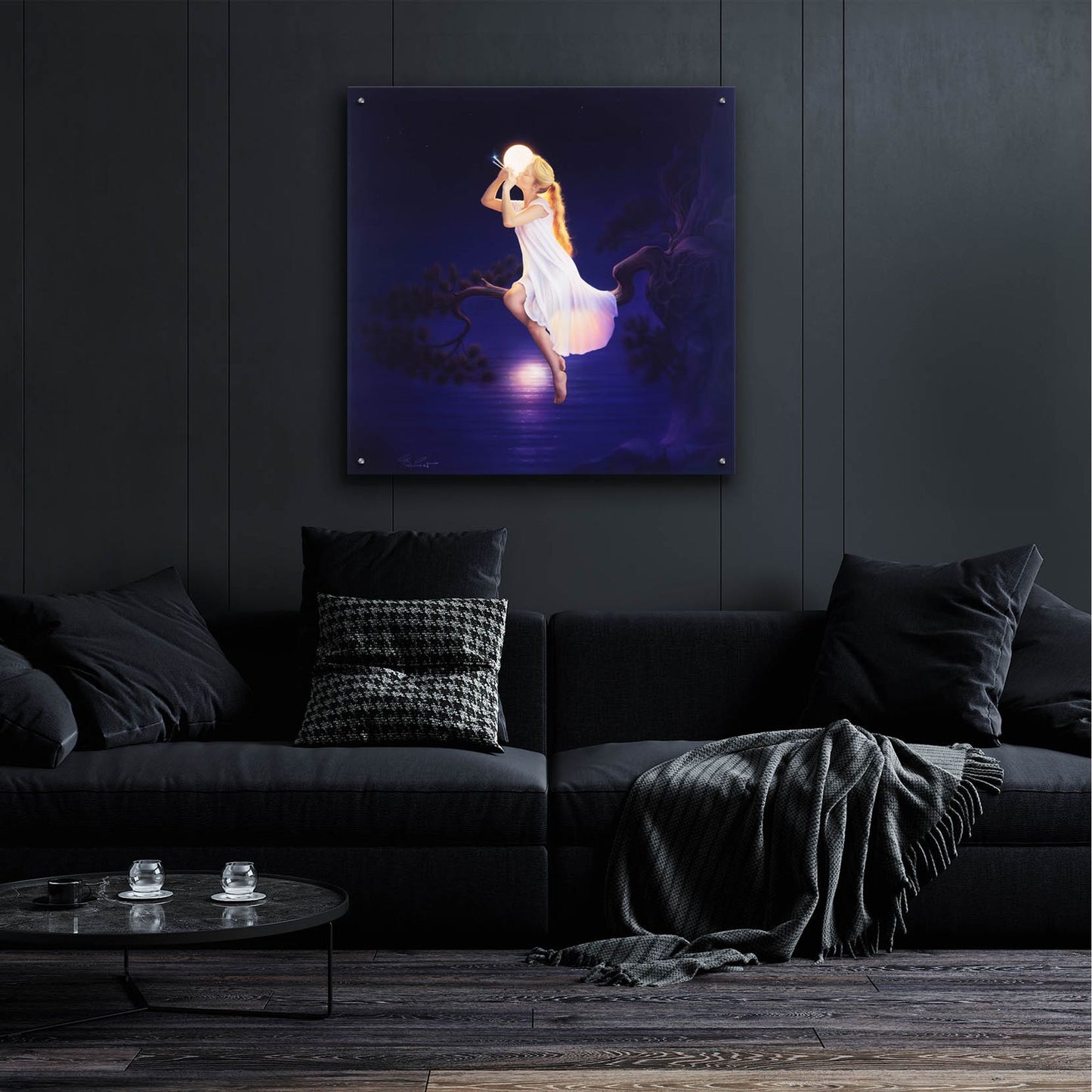 Epic Art 'La Lumiere' by Kirk Reinert, Acrylic Glass Wall Art,36x36