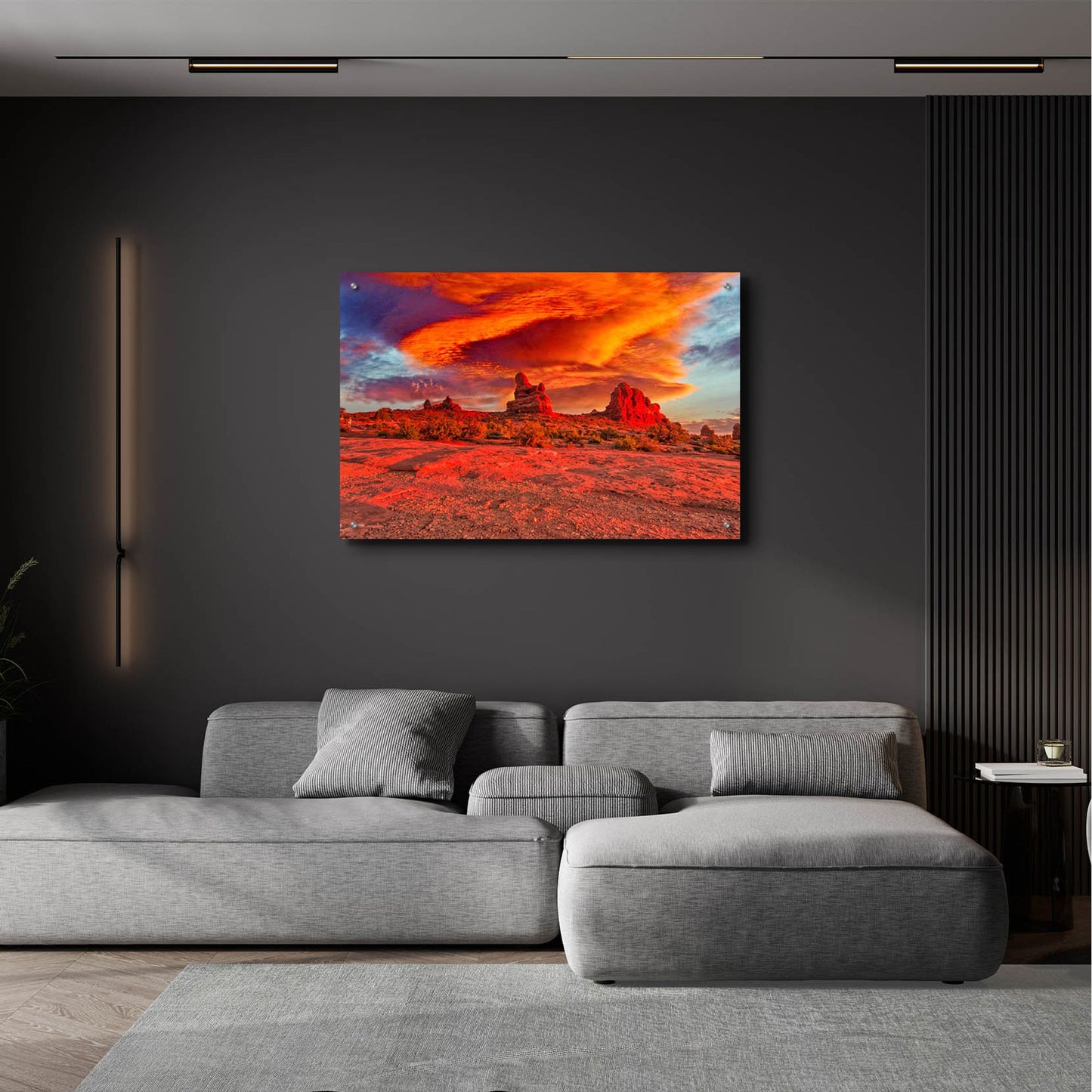 Epic Art 'Arches National Park Sunset' by Mark A Paulda, Acrylic Glass Wall Art,36x24
