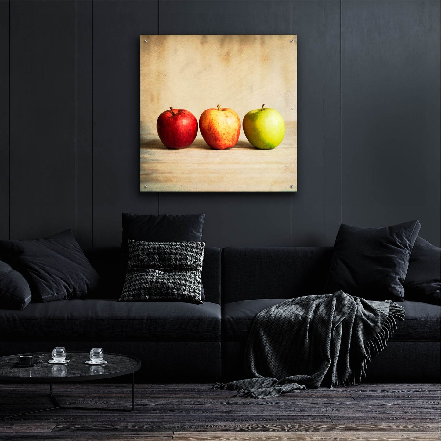 Epic Art 'Row Of Antique Fruit' by Tom Quartermaine, Acrylic Glass Wall Art,36x36