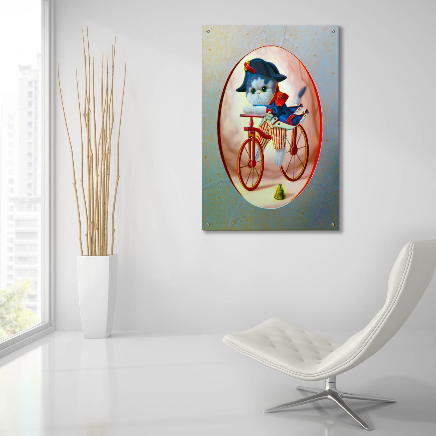 Epic Art 'National Guard At Cycle N2' by Valery Vecu Quitard, Acrylic Glass Wall Art,24x36