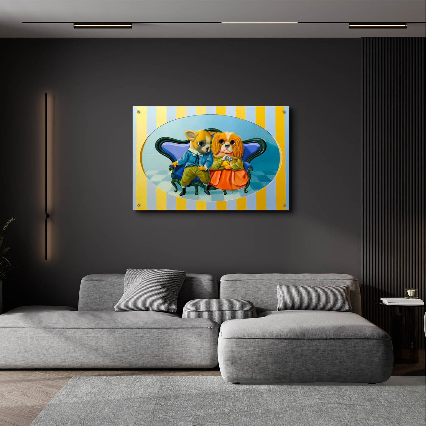 Epic Art 'The Engagements' by Valery Vecu Quitard, Acrylic Glass Wall Art,36x24