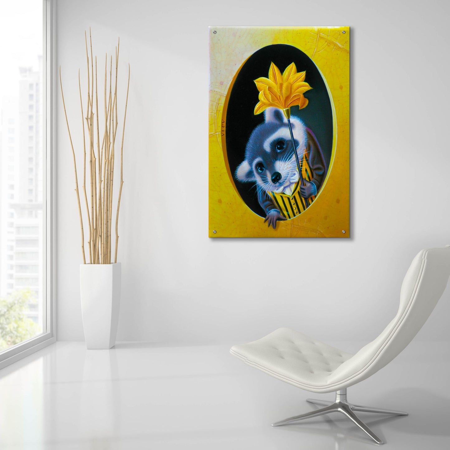 Epic Art 'Butler' by Valery Vecu Quitard, Acrylic Glass Wall Art,24x36