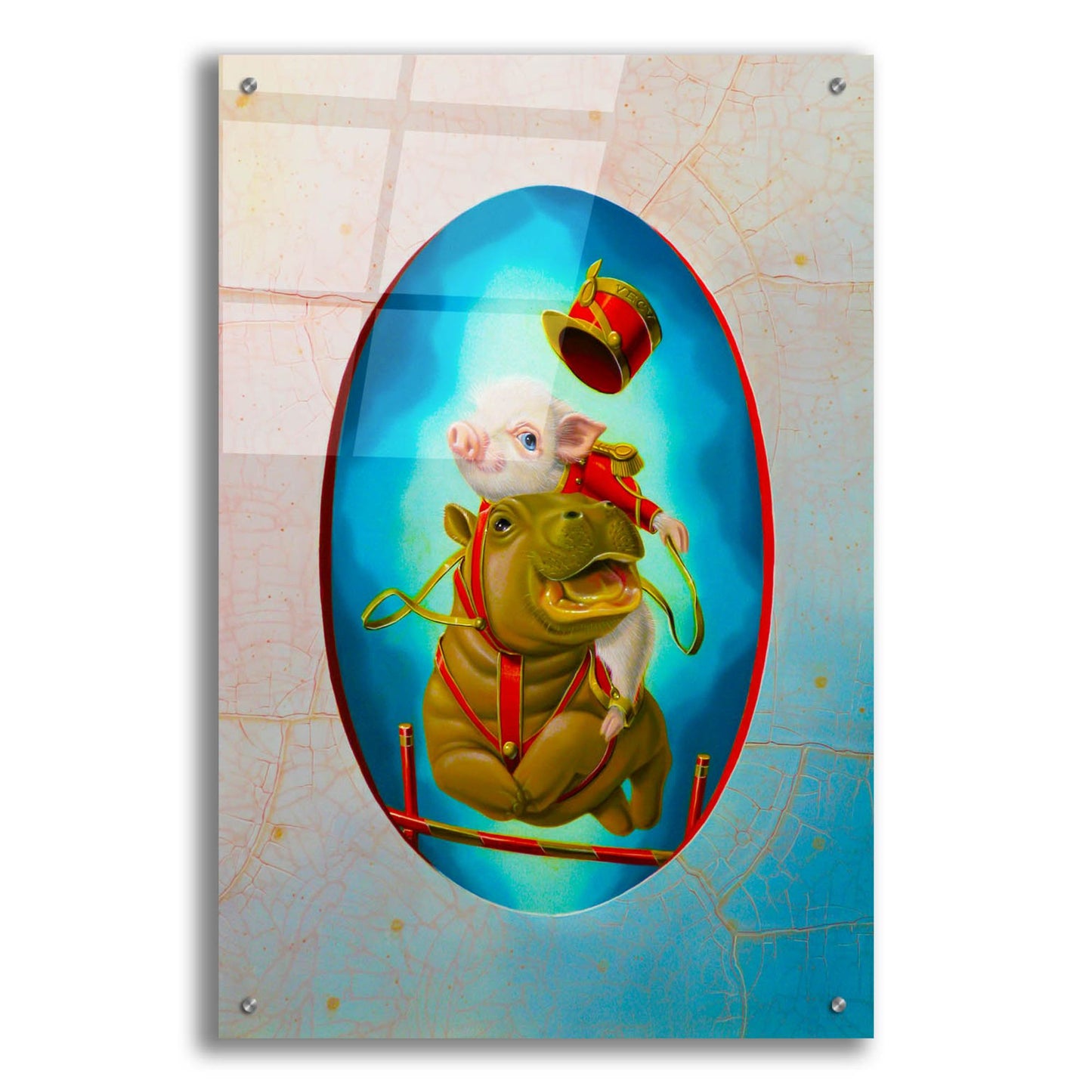 Epic Art 'Jumping' by Valery Vecu Quitard, Acrylic Glass Wall Art