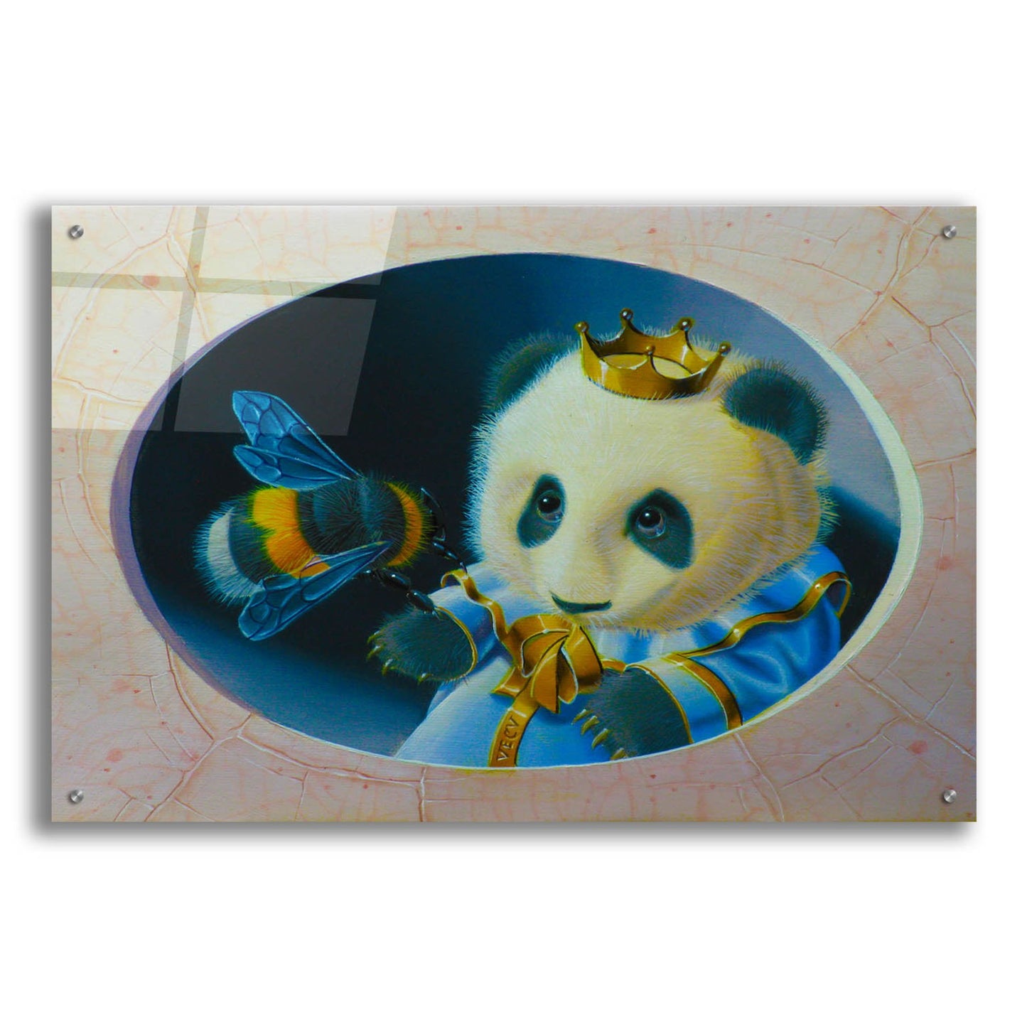 Epic Art 'Panda' by Valery Vecu Quitard, Acrylic Glass Wall Art