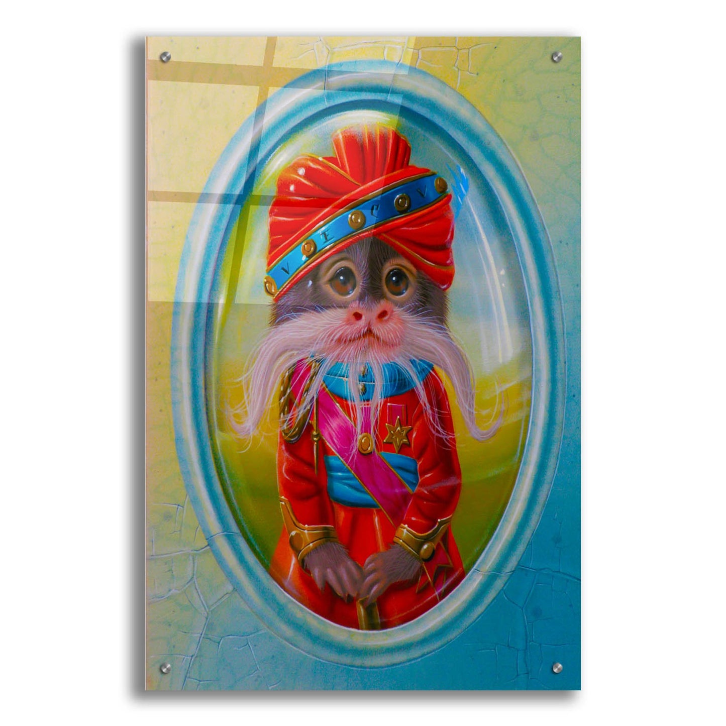 Epic Art 'The Maharaja Of Rajasthan' by Valery Vecu Quitard, Acrylic Glass Wall Art