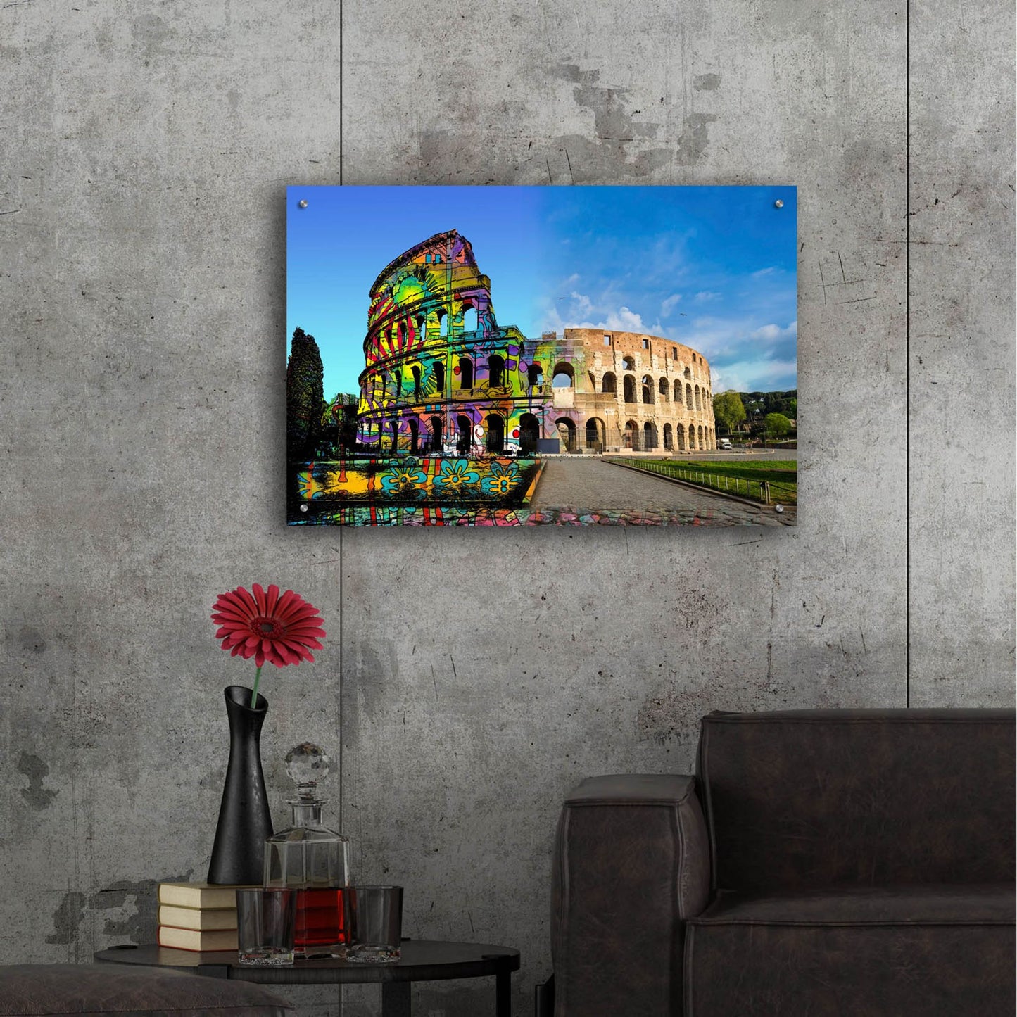 Epic Art 'Colosseum Exposed' by Dean Russo Studios, Acrylic Glass Wall Art,36x24