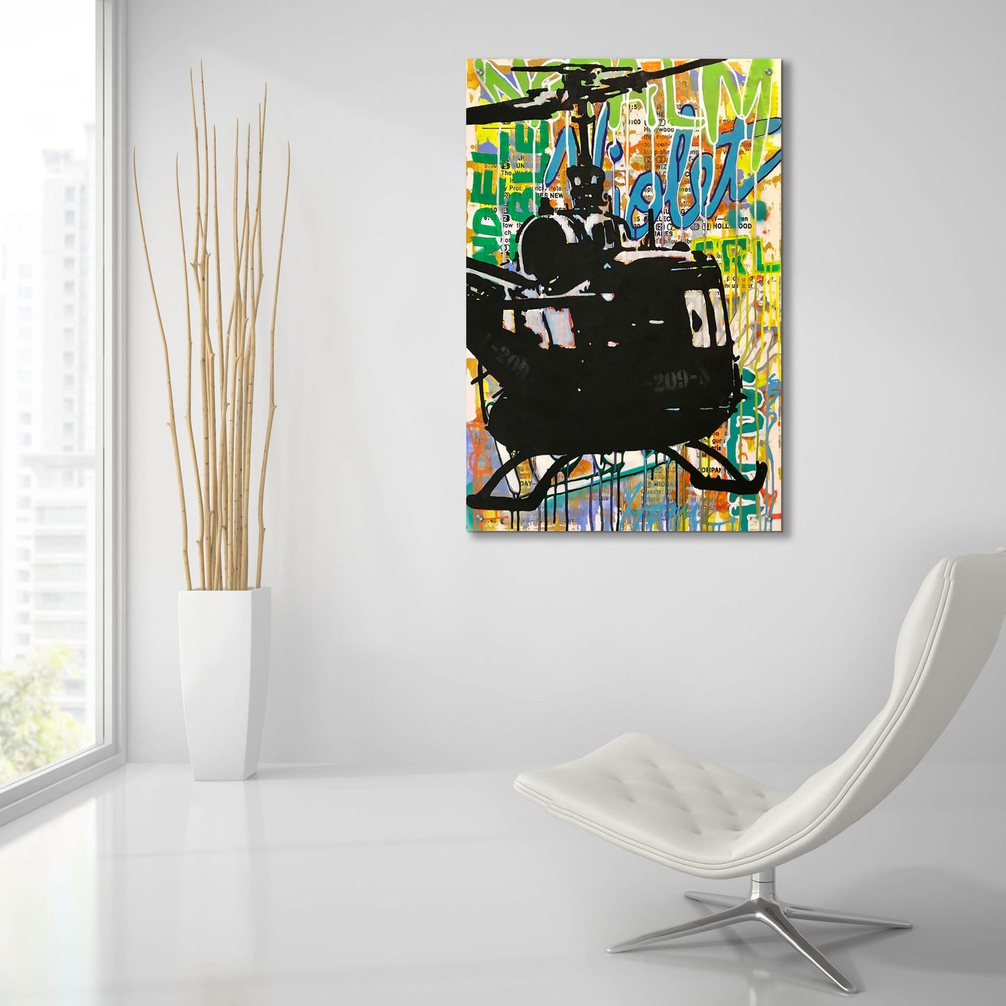 Epic Art 'Nepalm' by Dean Russo Studios, Acrylic Glass Wall Art,24x36