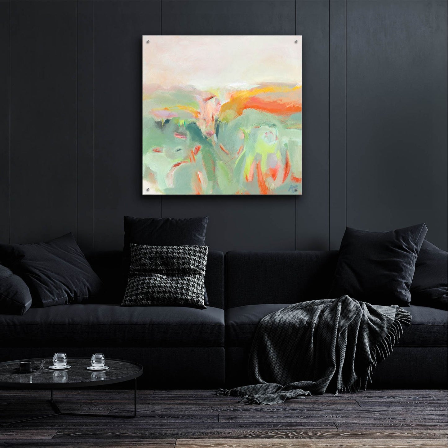 Epic Art ' Confetti Fields' by Alice Sheridan, Acrylic Glass Wall Art,36x36