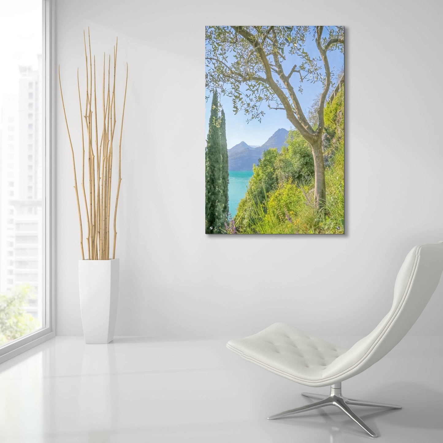 Epic Art ' Lago di Como View 2' by Brooke T. Ryan, Acrylic Glass Wall Art,24x36