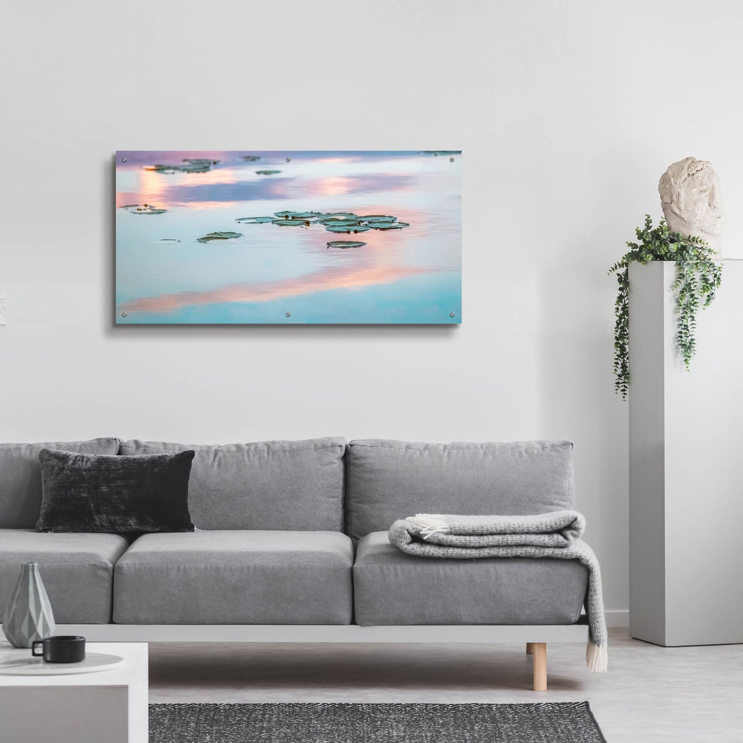 Epic Art ' Cloud Reflections' by Brooke T. Ryan, Acrylic Glass Wall Art,48x24