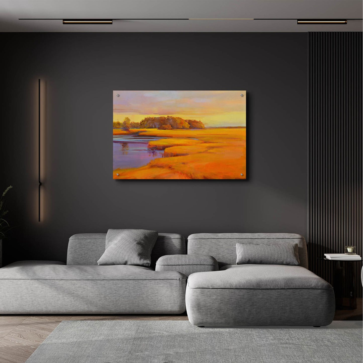 Epic Art ' Autumn Marsh' by Holly Ready, Acrylic Glass Wall Art,36x24