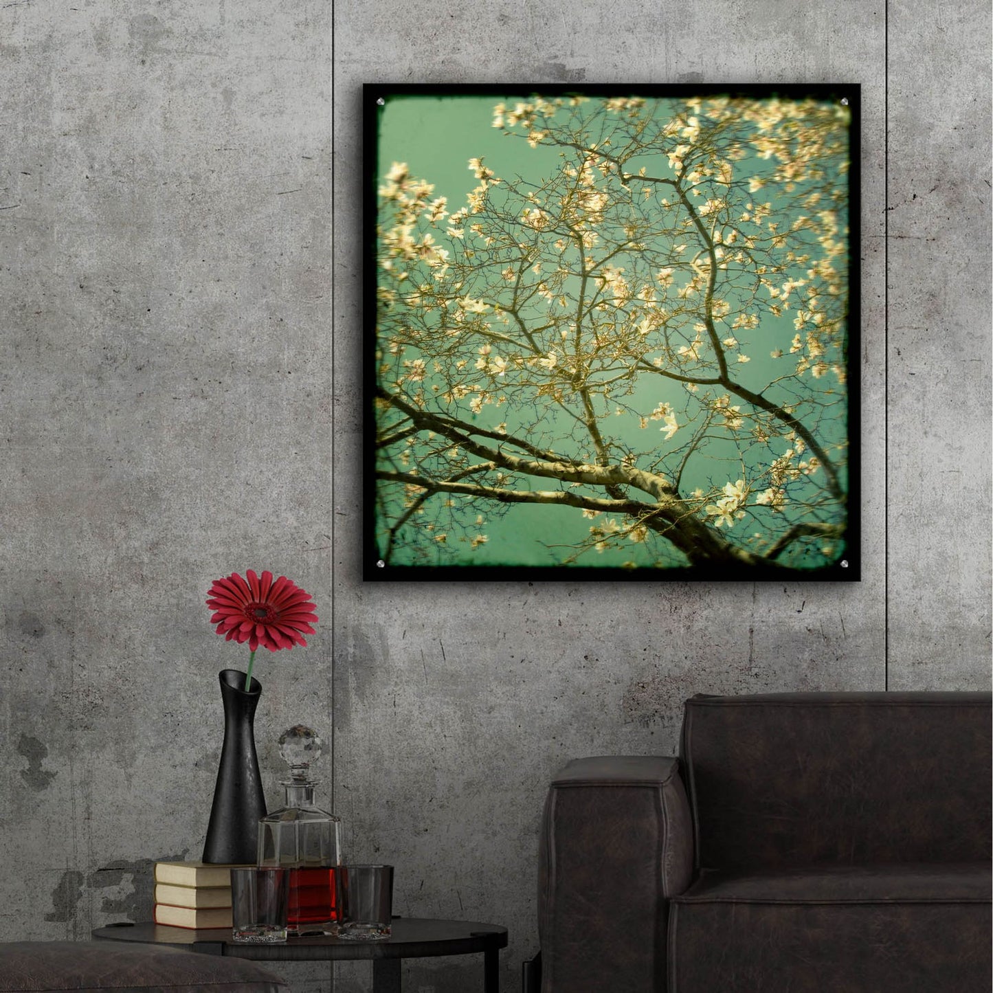 Epic Art ' Reach' by Irene Suchocki, Acrylic Glass Wall Art,36x36