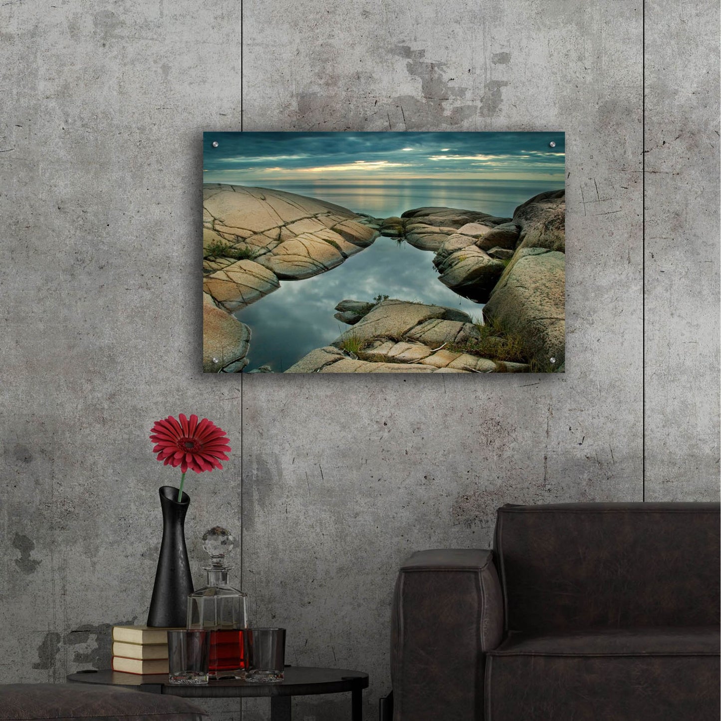 Epic Art ' Edge of Time' by Irene Suchocki, Acrylic Glass Wall Art,36x24