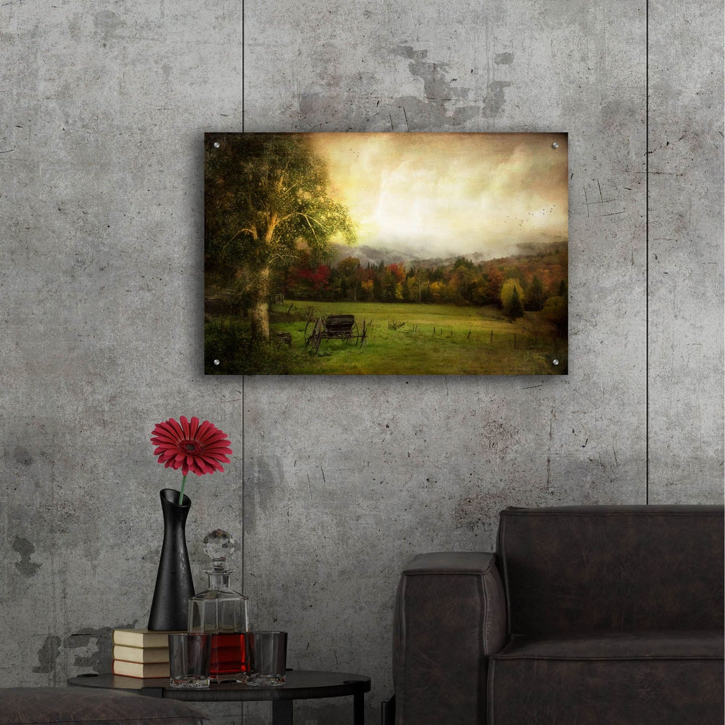 Epic Art ' Abandoned Wagon' by John Rivera, Acrylic Glass Wall Art,36x24