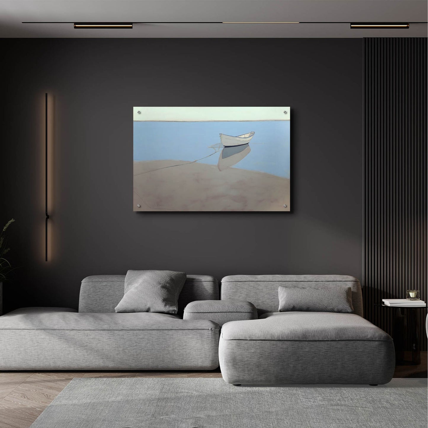Epic Art ' White Dory' by John Rufo, Acrylic Glass Wall Art,36x24