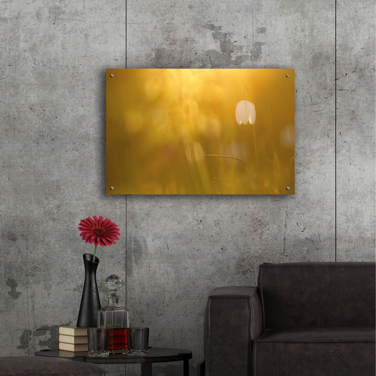 Epic Art ' Golden' by Roeselien Raimond, Acrylic Glass Wall Art,36x24