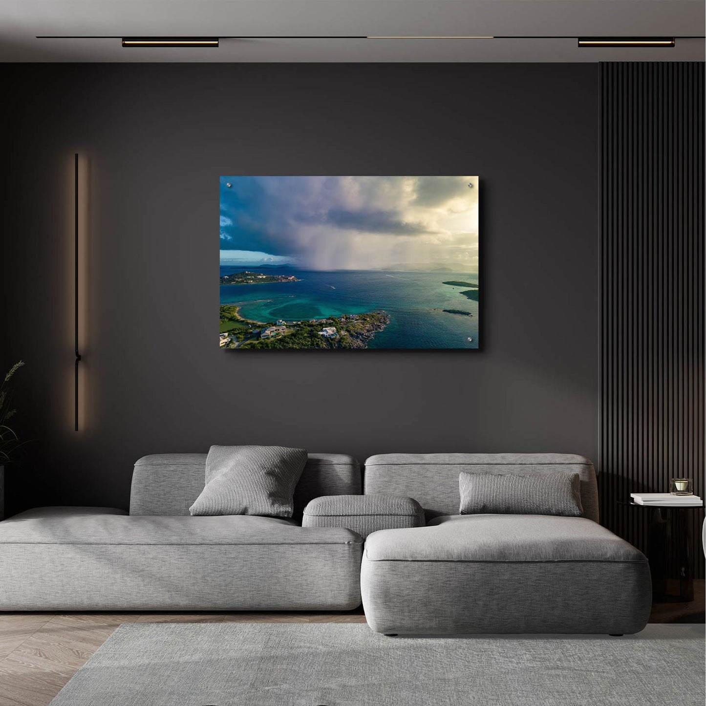 Epic Art 'St Thomas USVI Rain' by Epic Portfolio, Acrylic Glass Wall Art,36x24