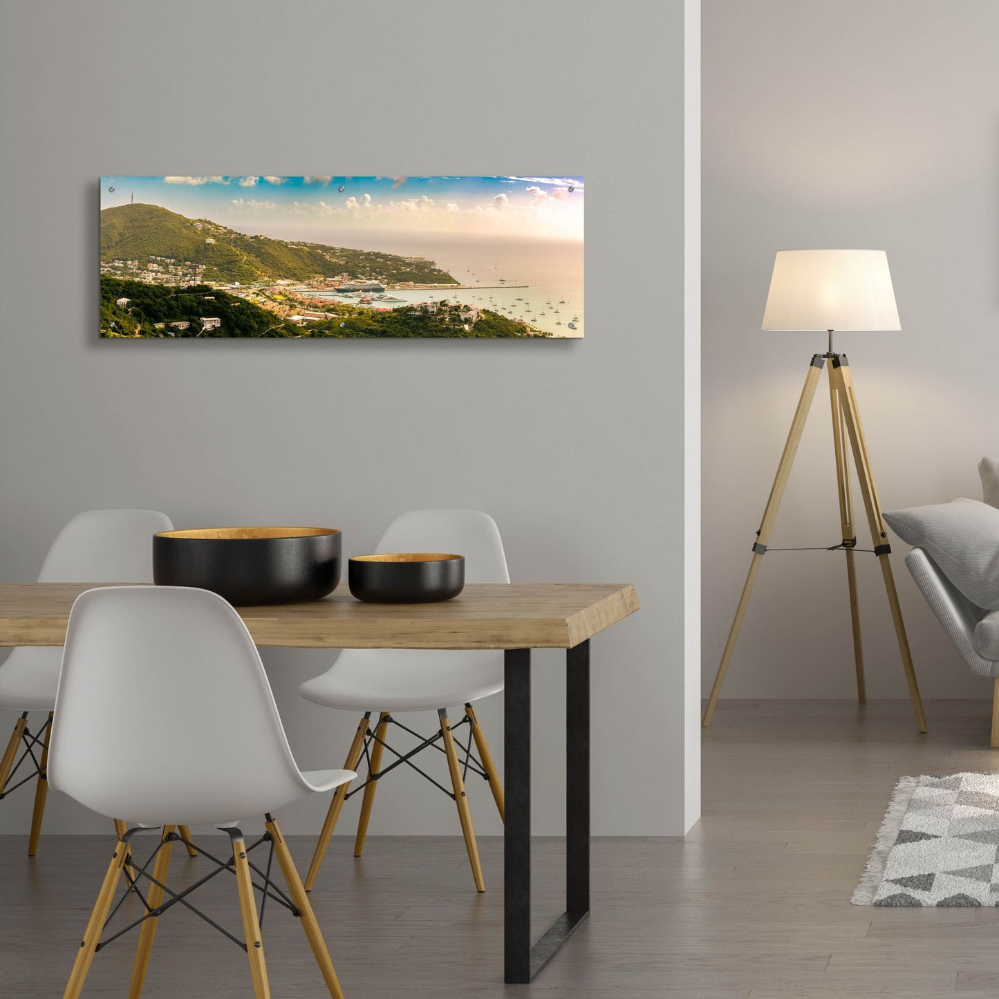 Epic Art 'Saint Thomas US Virgin Islands' by Epic Portfolio, Acrylic Glass Wall Art,48x16