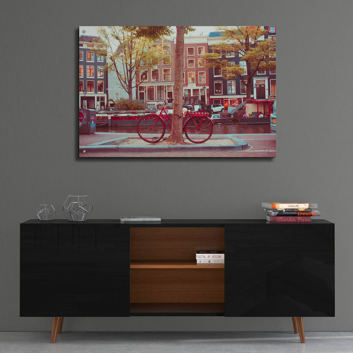 Epic Art ' Amsterdam Bikes 2' by Sonja Quintero, Acrylic Glass Wall Art,36x24