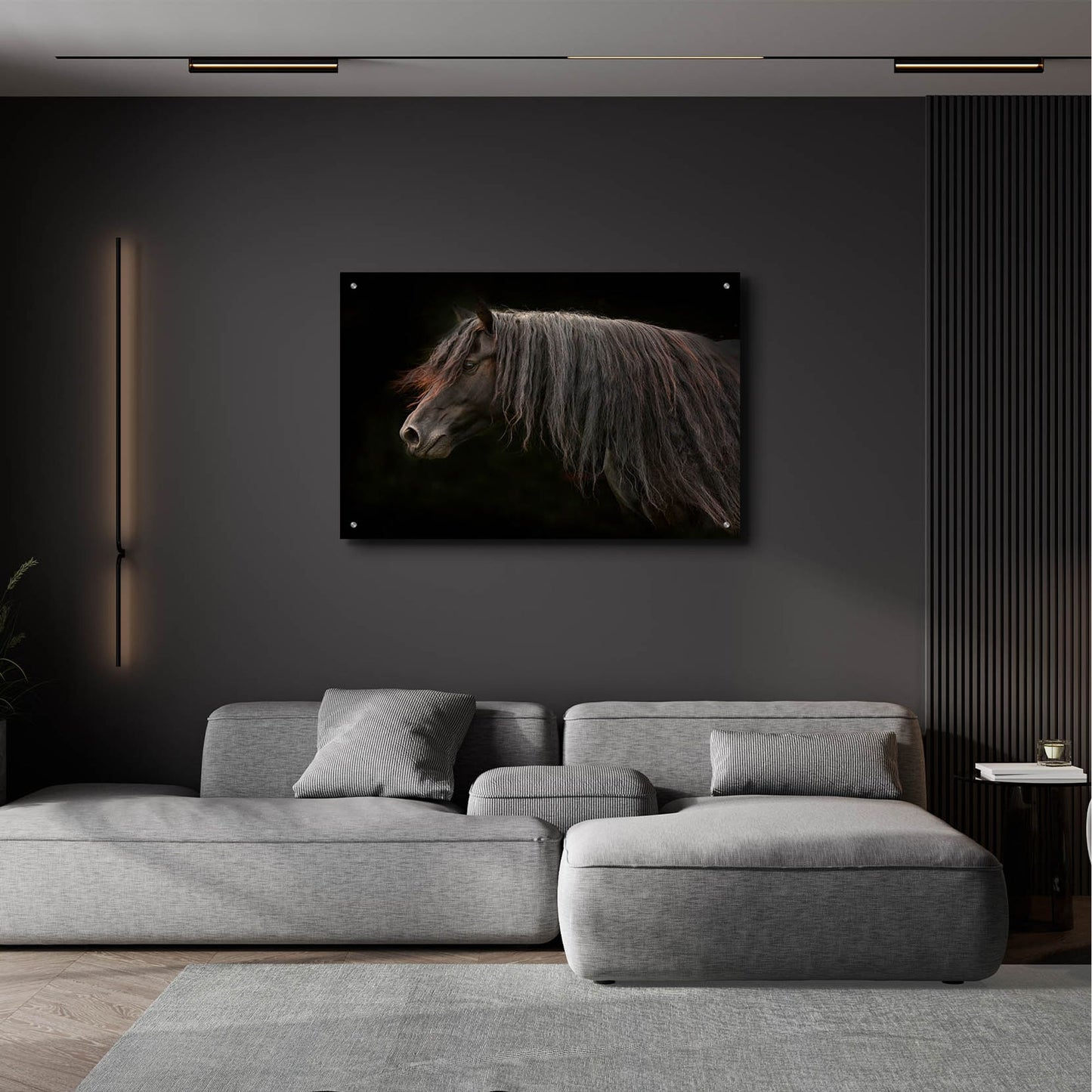 Epic Art ' Ebony' by Tony Stromberg, Acrylic Glass Wall Art,36x24