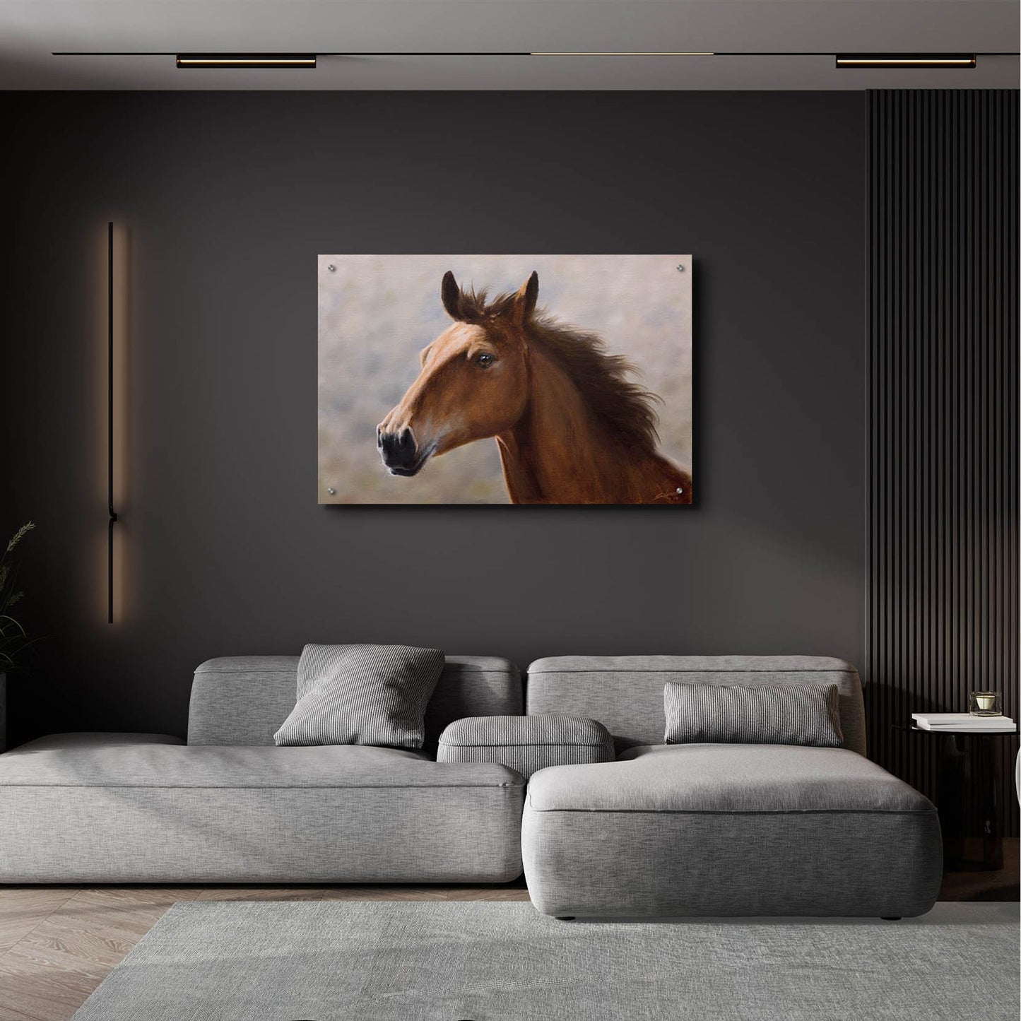 Epic Art 'Horse Thoughts' by John Silver, Acrylic Glass Wall Art,36x24