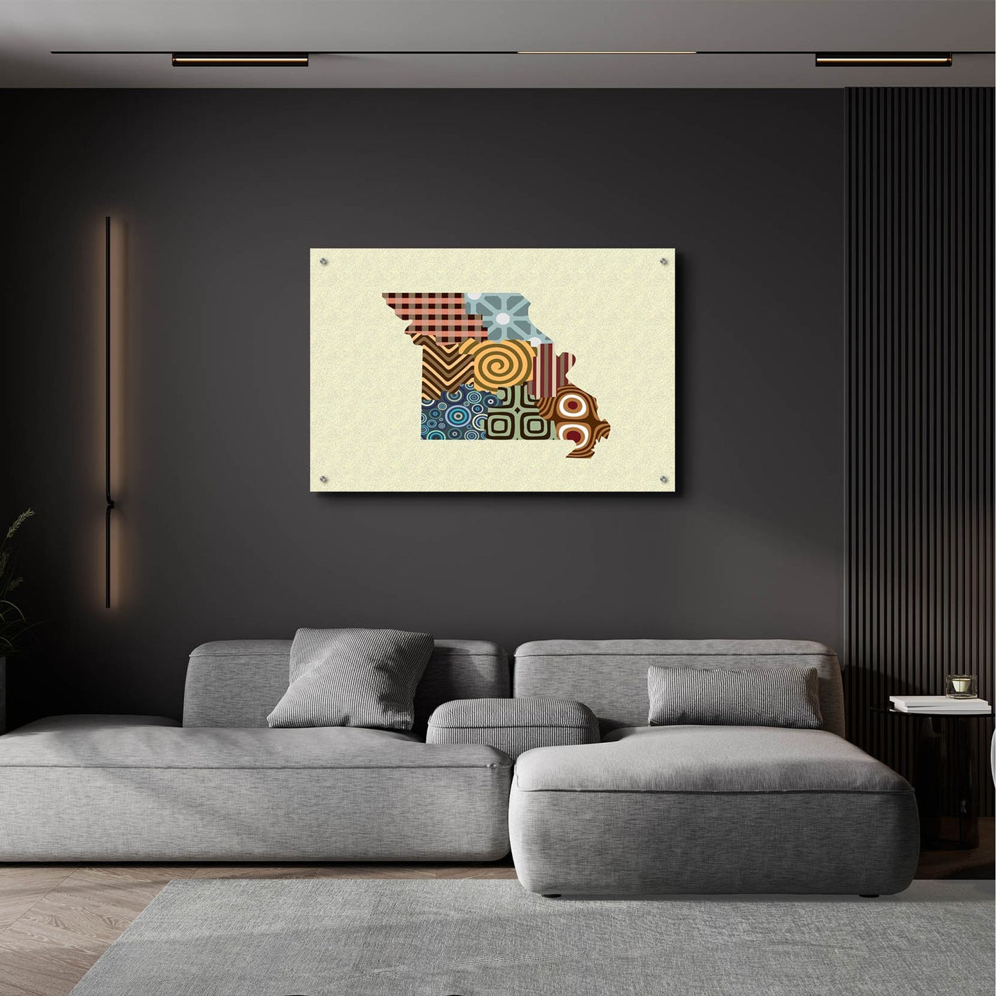 Epic Art 'Missouri State Map' by Lanre Adefioye, Acrylic Glass Wall Art,36x24