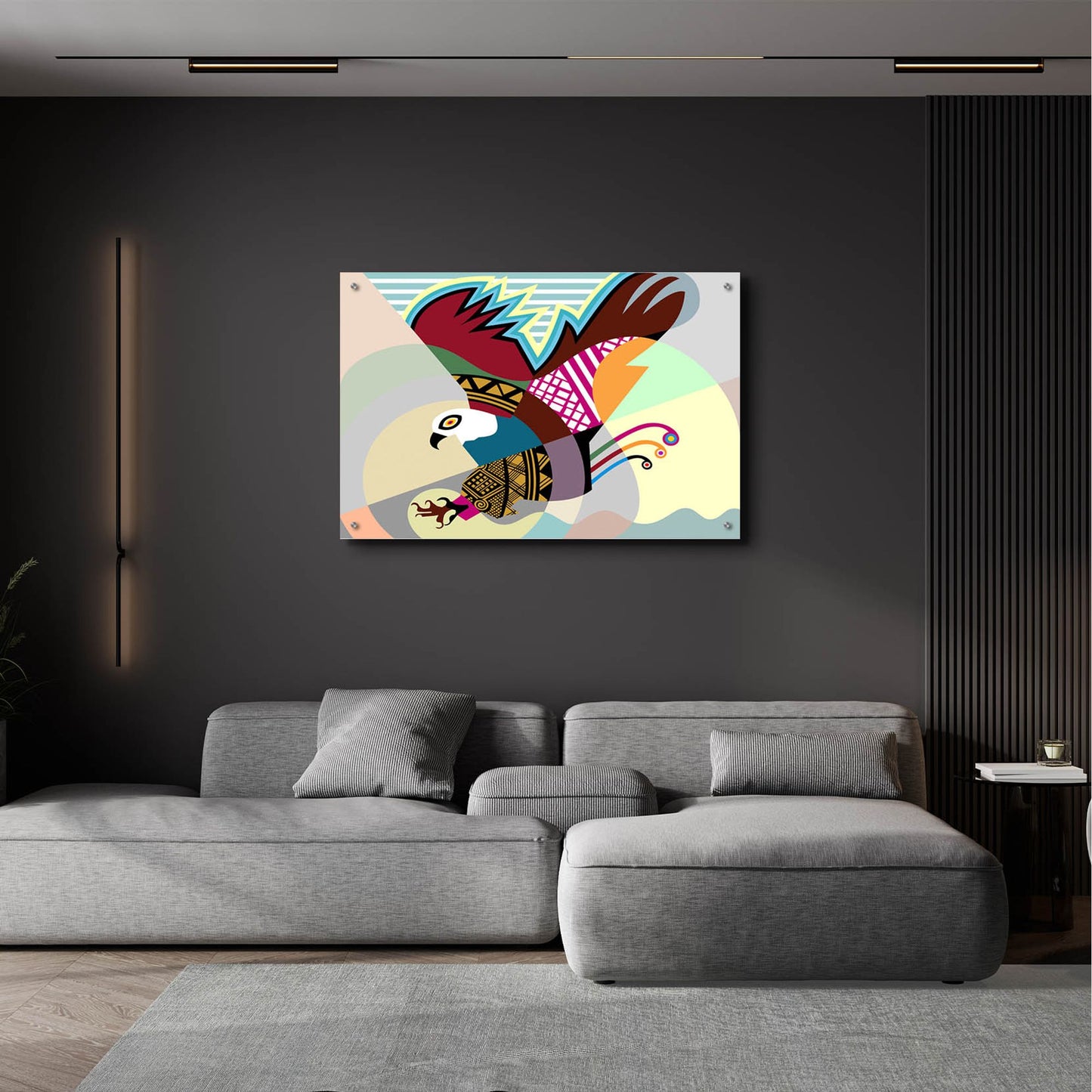 Epic Art 'The Eagle' by Lanre Adefioye, Acrylic Glass Wall Art,36x24