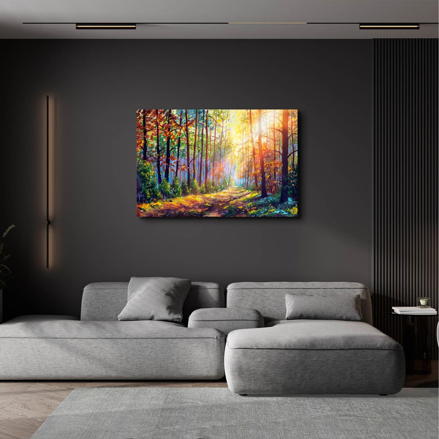 Epic Art 'watercolor forest' by Epic Portfolio, Acrylic Glass Wall Art,36x24
