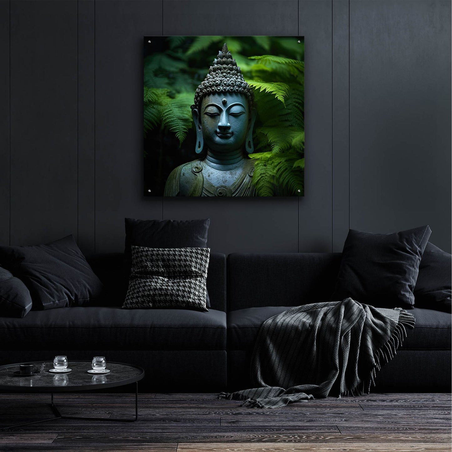 Epic Art 'Buddha 1' by Cameron Gray, Acrylic Glass Wall Art,36x36