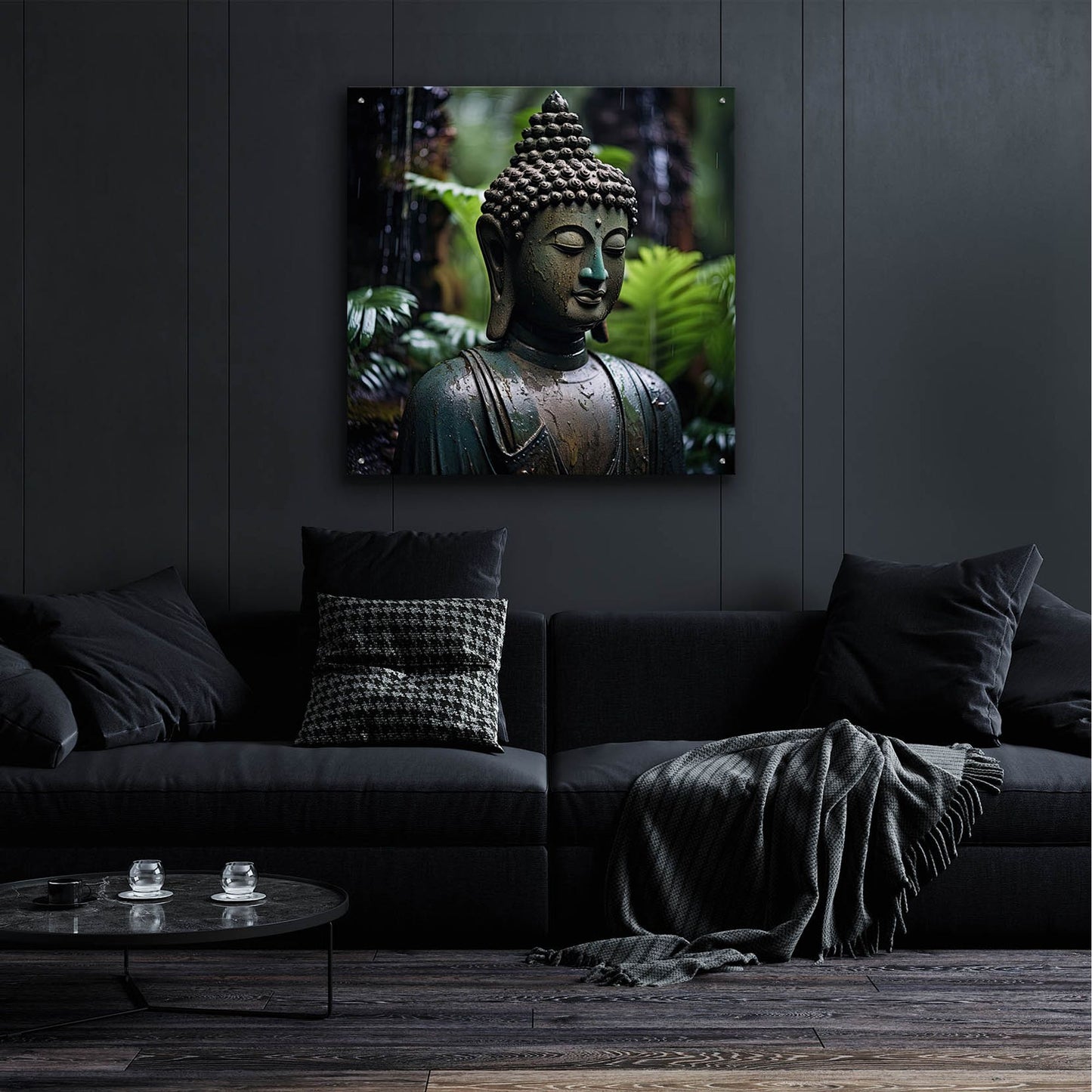 Epic Art 'Buddha 2' by Cameron Gray, Acrylic Glass Wall Art,36x36