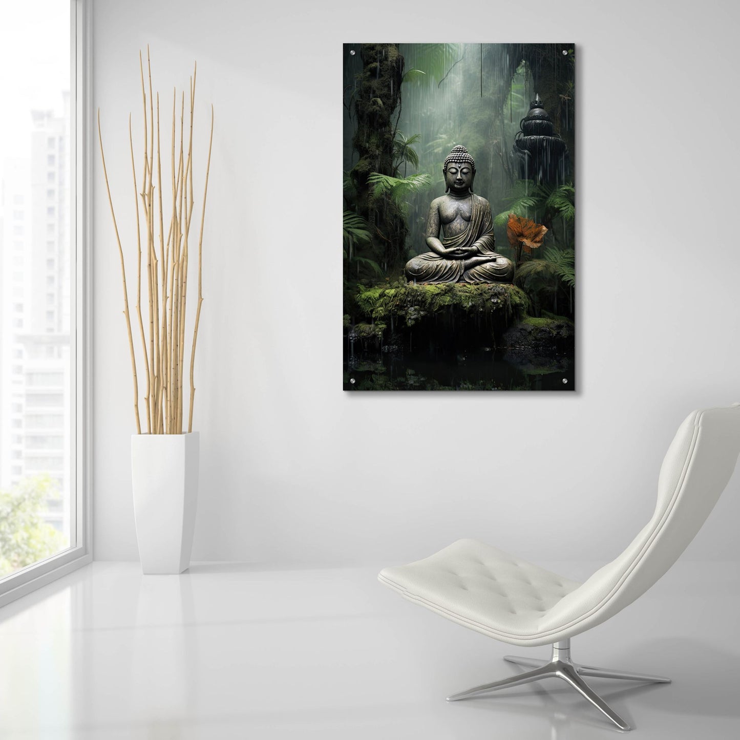 Epic Art 'Buddha 4' by Cameron Gray, Acrylic Glass Wall Art,24x36