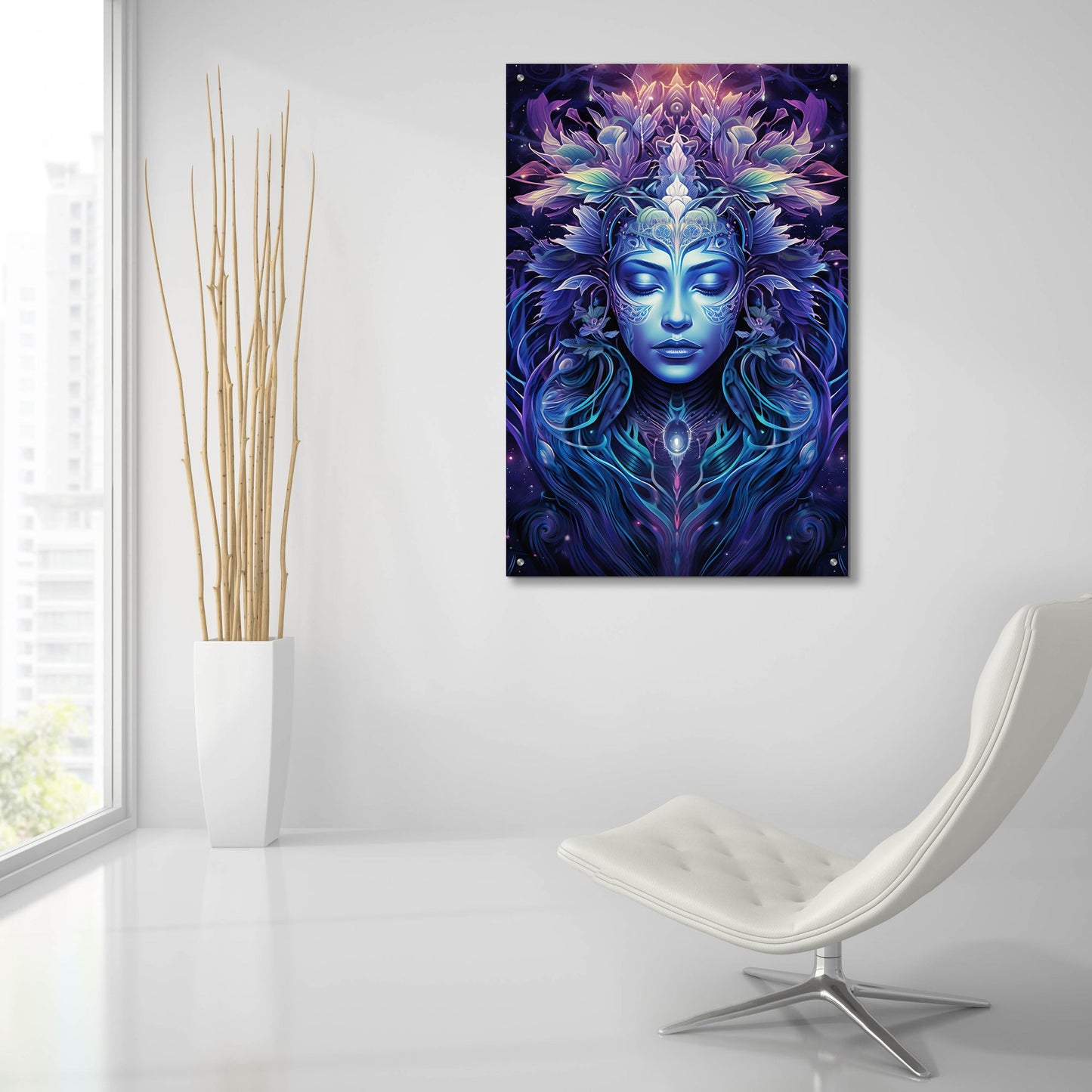 Epic Art 'Cosmic Mindfulness' by Cameron Gray, Acrylic Glass Wall Art,24x36