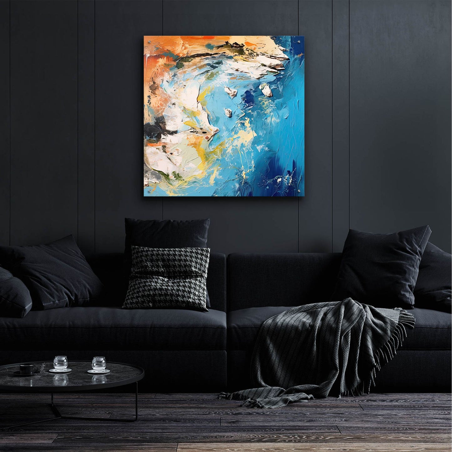 Epic Art 'Ocean Coastline 1 of 4' by Cameron Gray, Acrylic Glass Wall Art,36x36