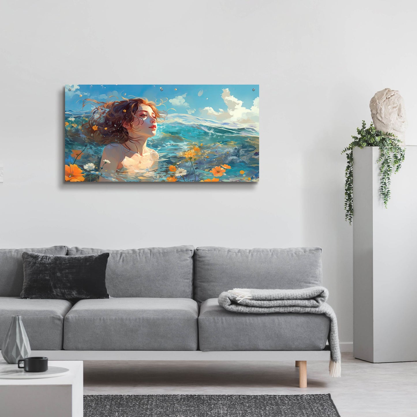 Epic Art 'Summer Bliss' by Cameron Gray, Acrylic Glass Wall Art,48x24