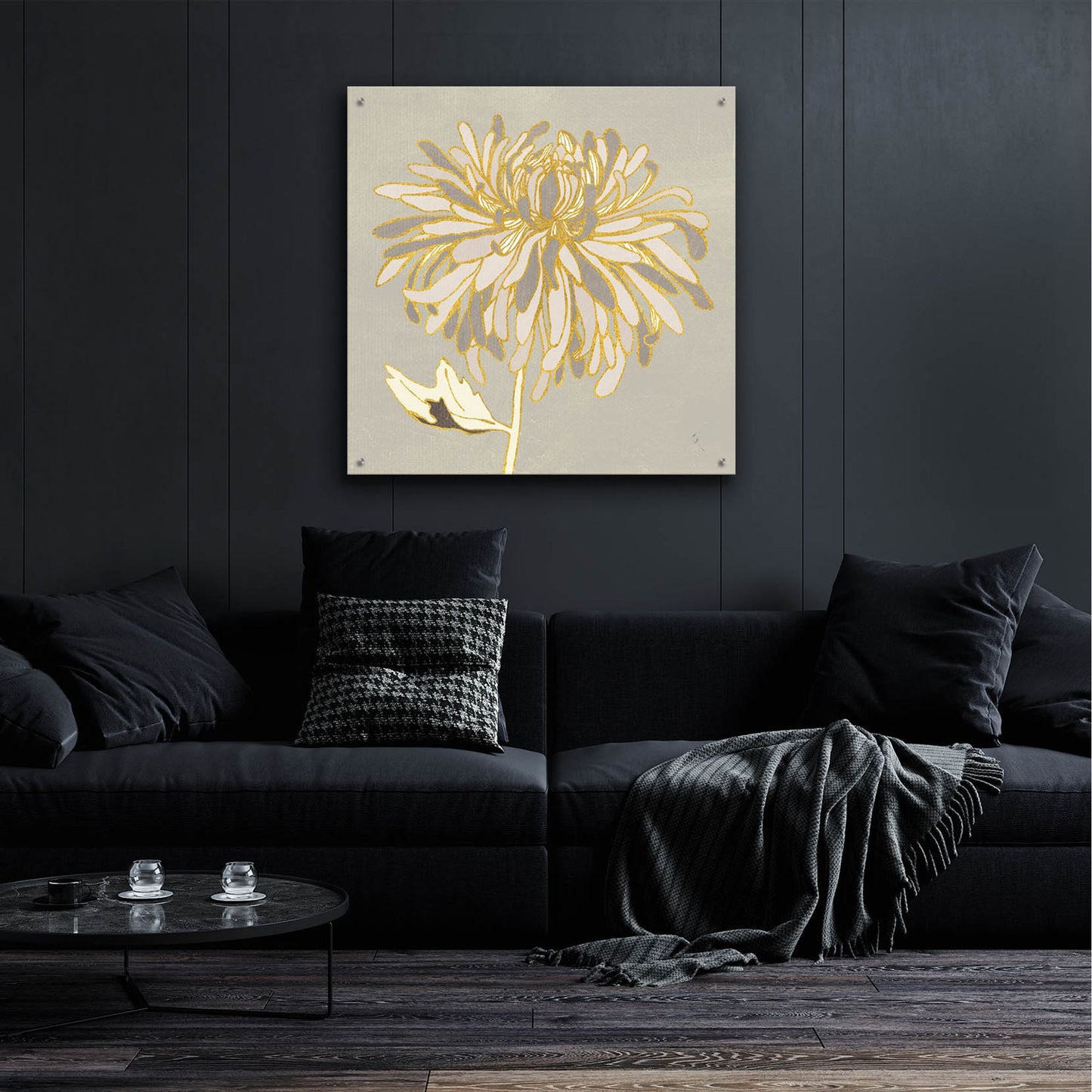 Epic Art 'Sarahs Garden Gatsby III' by Sarah Adams, Acrylic Glass Wall Art,36x36