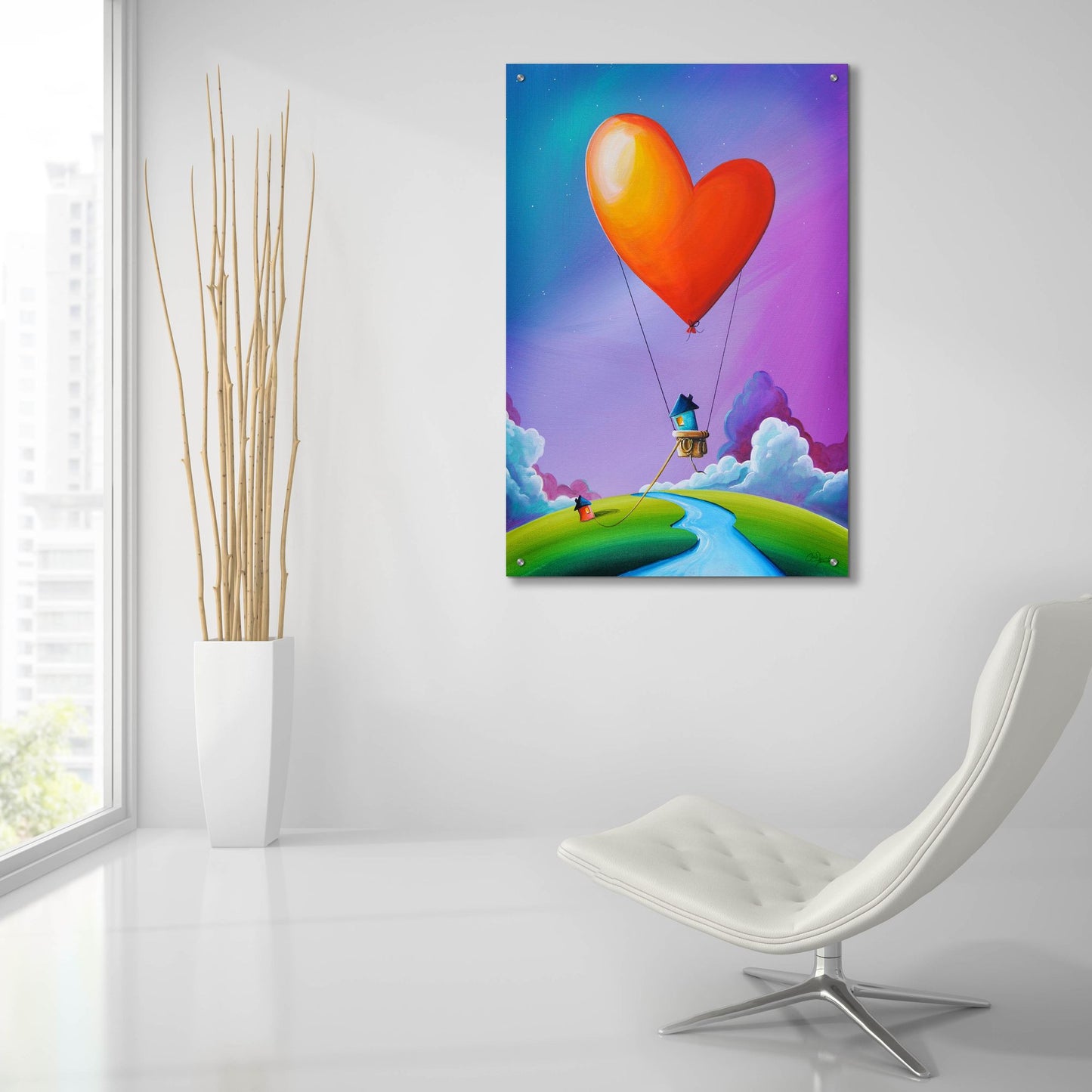 Epic Art 'Don't Let Love Slip Away' by Cindy Thornton, Acrylic Glass Wall Art,24x36