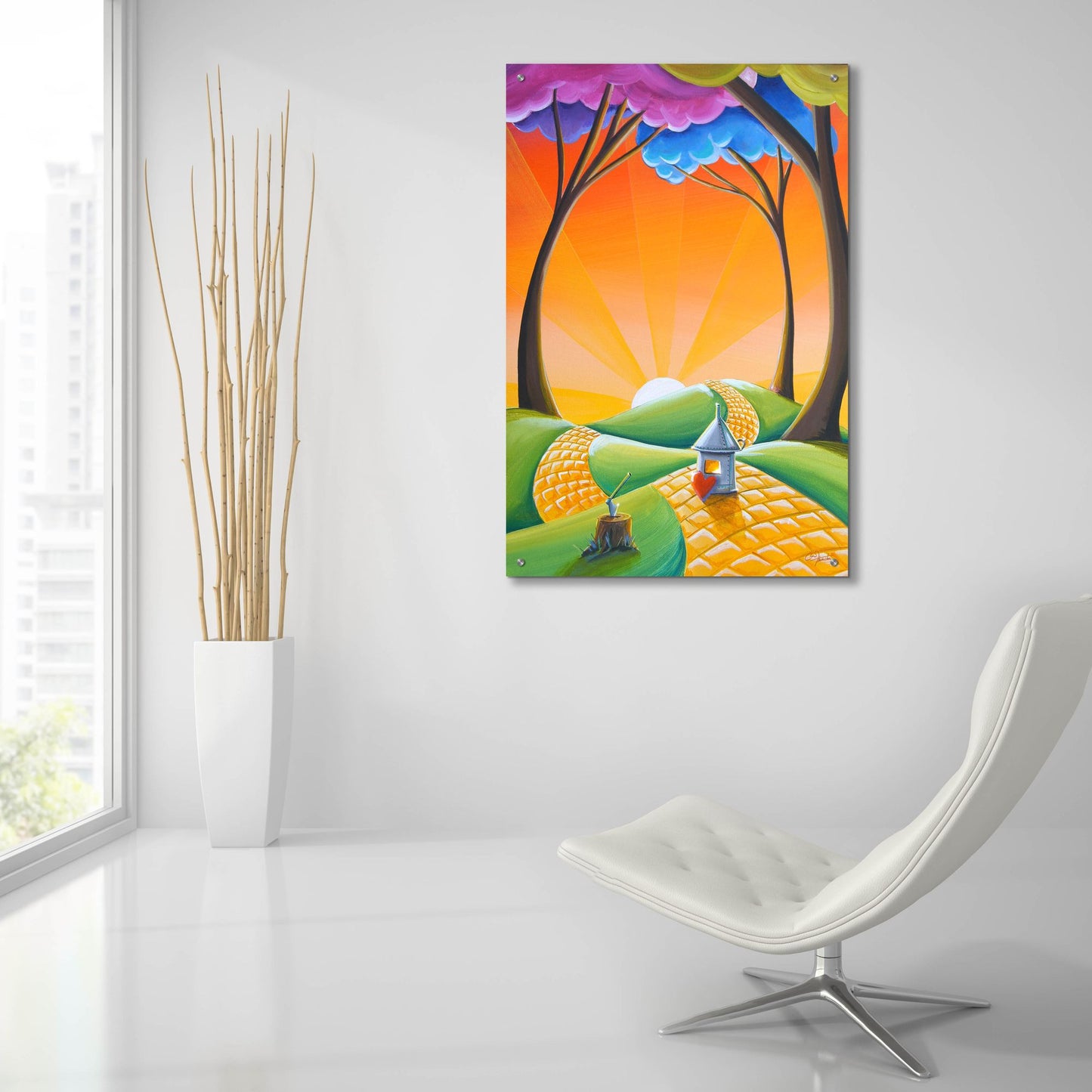 Epic Art 'There's No Place Like Home' by Cindy Thornton, Acrylic Glass Wall Art,24x36