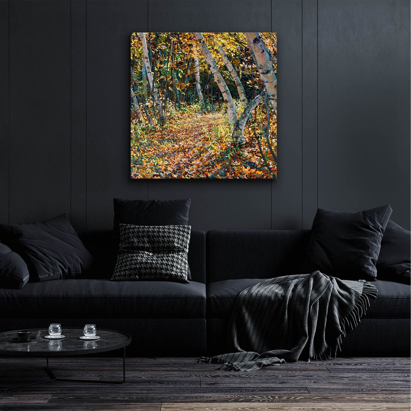 Epic Art 'Bend in the Trail' by Joanne Towers, Acrylic Glass Wall Art,36x36