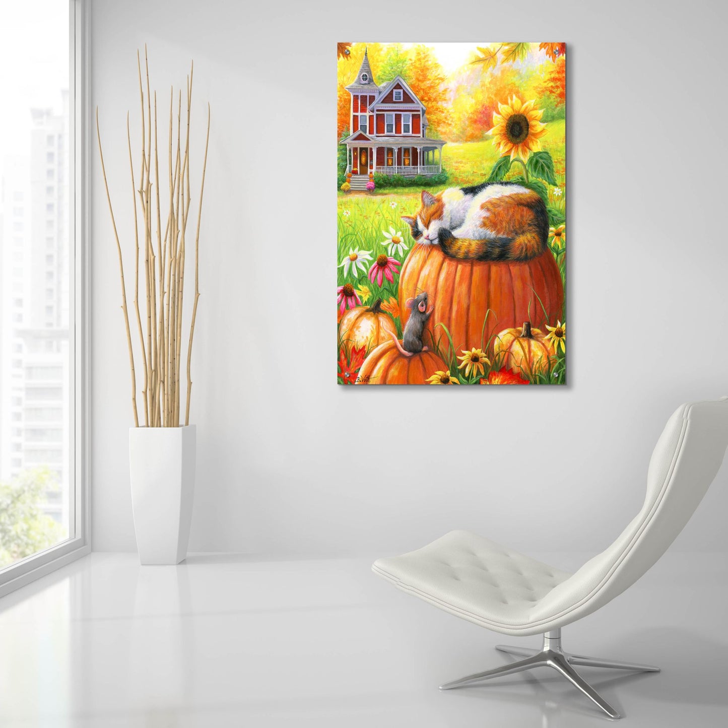 Epic Art 'Autumn Dreams' by Bridget Voth, Acrylic Glass Wall Art,24x36