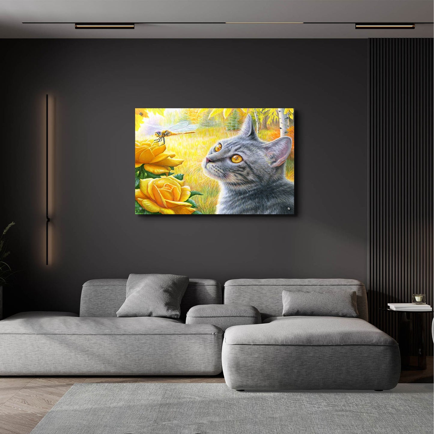Epic Art 'Golden Glow of Autumn' by Bridget Voth, Acrylic Glass Wall Art,36x24