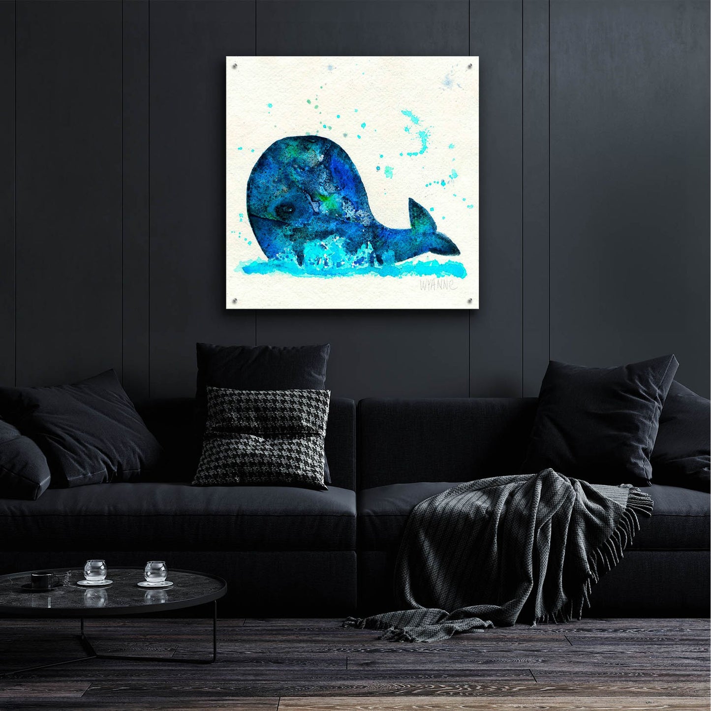 Epic Art 'Little Whale' by Wyanne, Acrylic Glass Wall Art,36x36