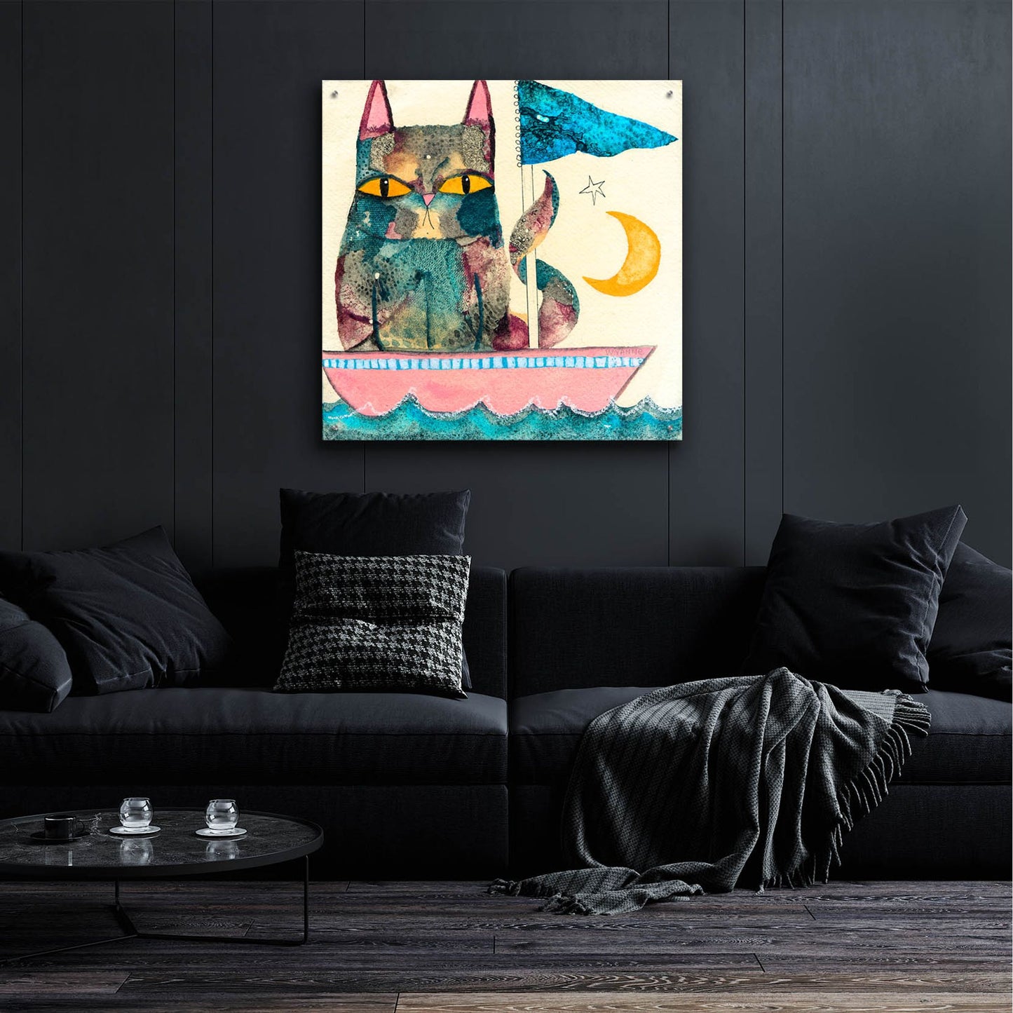 Epic Art 'By The Light of the Moon' by Wyanne, Acrylic Glass Wall Art,36x36