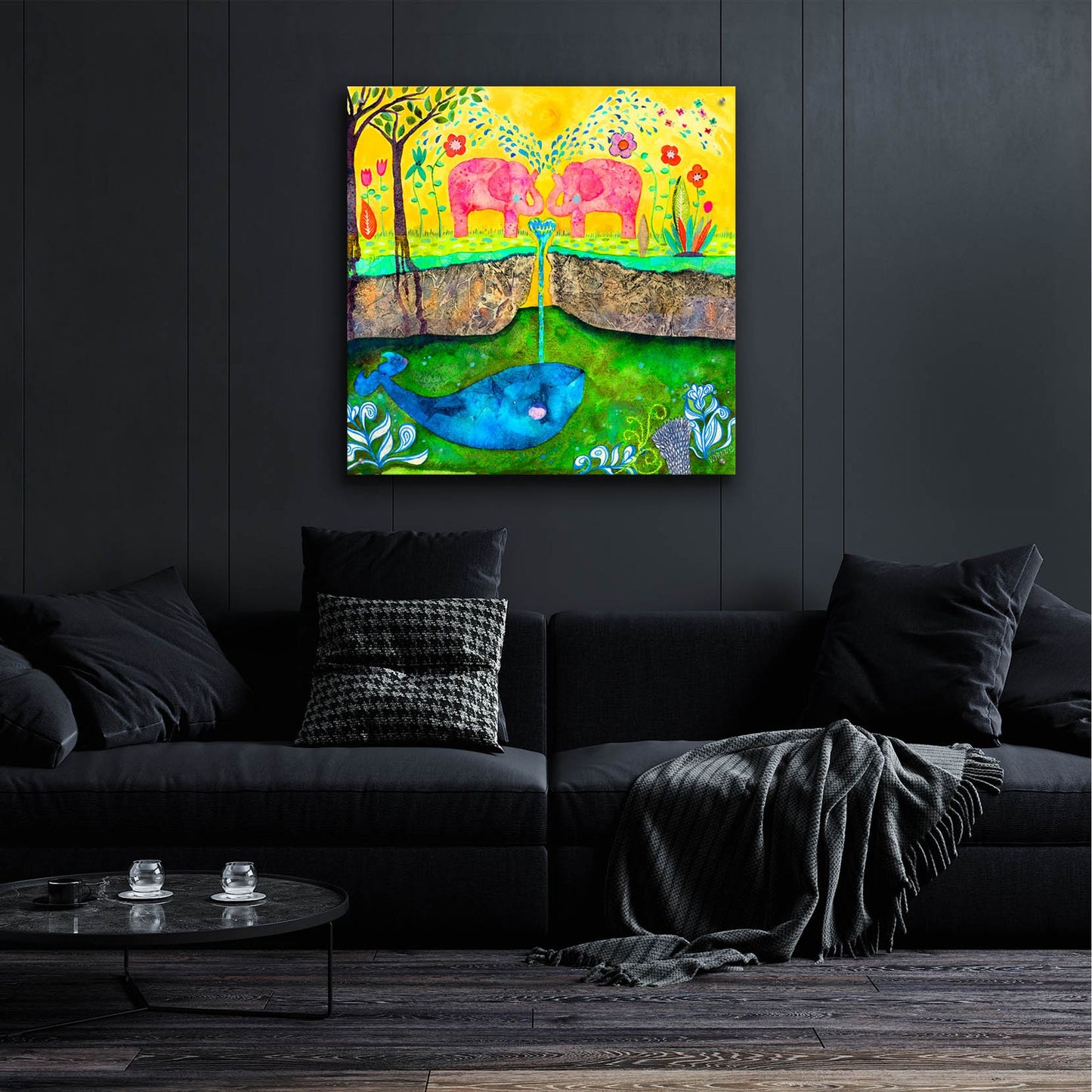 Epic Art 'Love Always Flows' by Wyanne, Acrylic Glass Wall Art,36x36