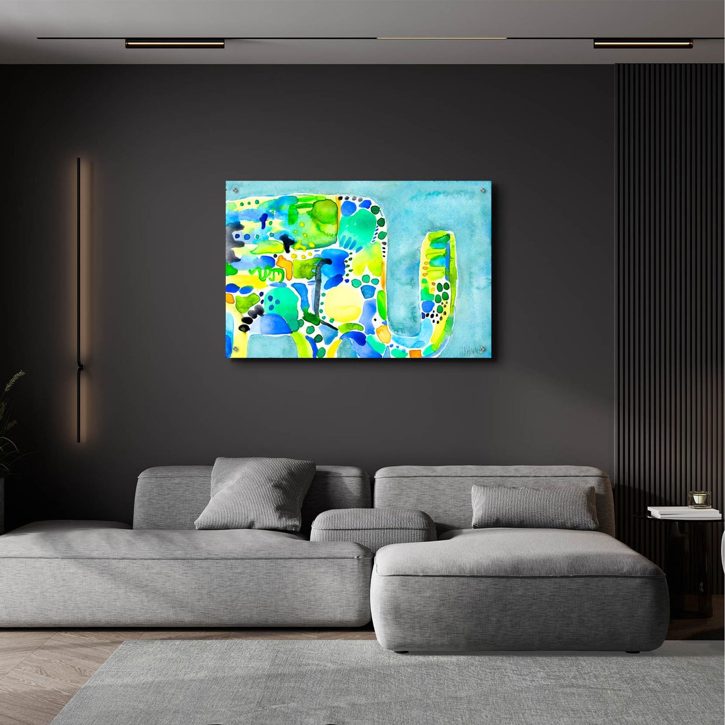 Epic Art 'Rainy Day Ellie' by Wyanne, Acrylic Glass Wall Art,36x24