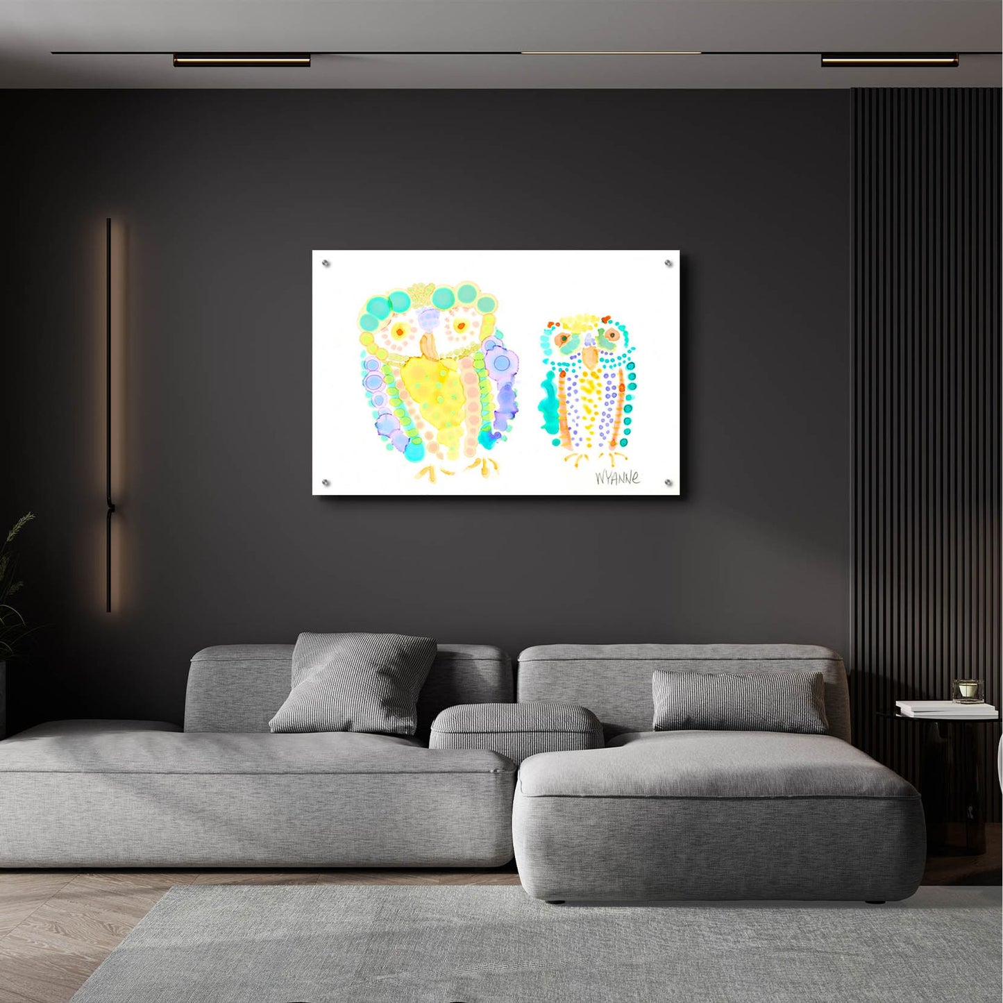 Epic Art 'Ruffled Feathers' by Wyanne, Acrylic Glass Wall Art,36x24
